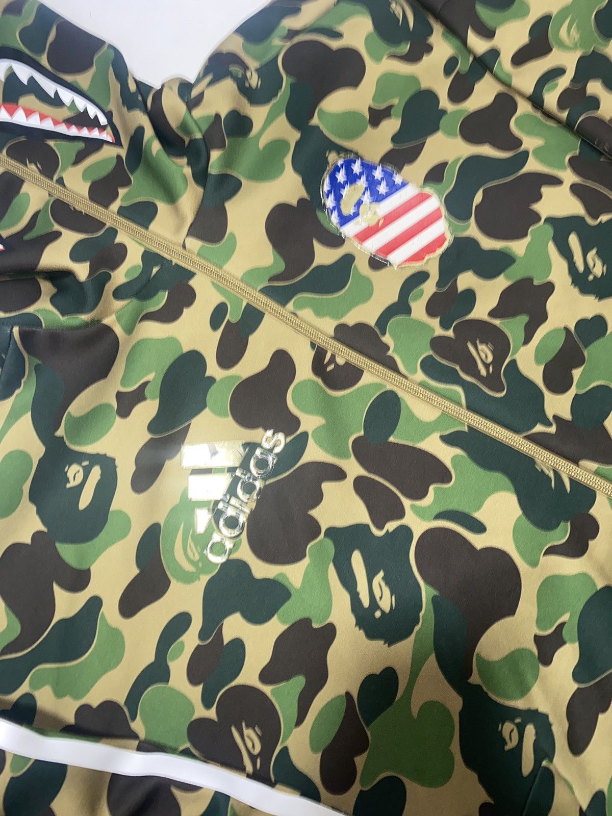 Adidas × Bape Bape x Adidas SB Shark Hoodie Size US L / EU 52-54 / 3 - 14 Thumbnail