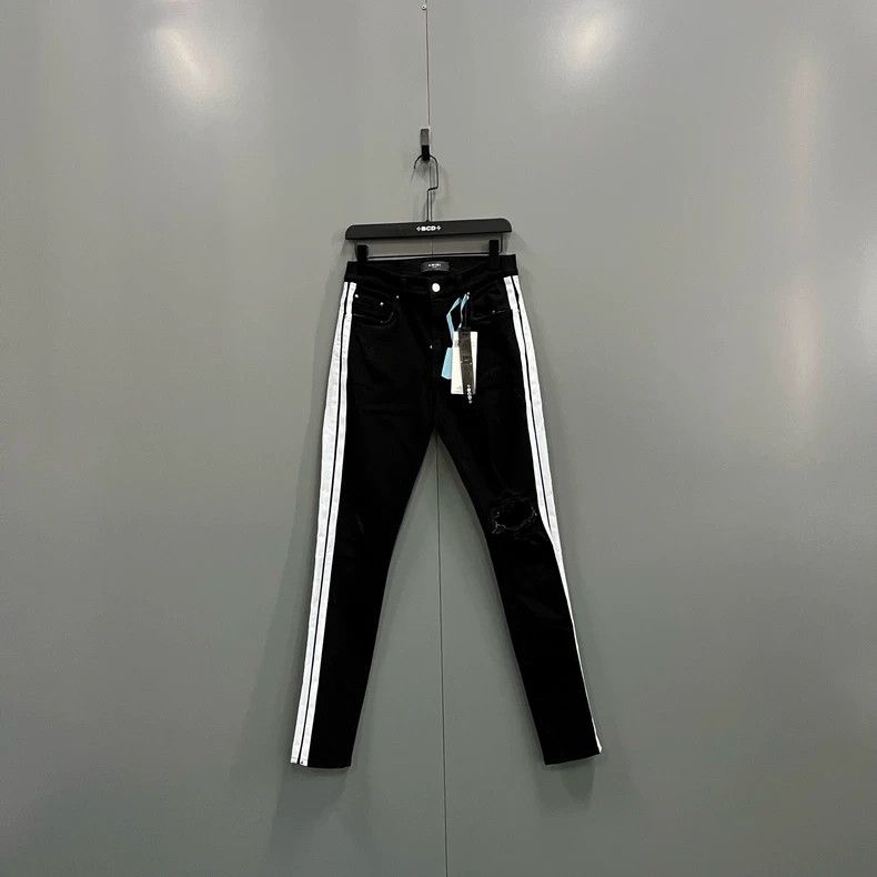 Amiri Amiri side striped slim fit long pants Size US 30 / EU 46 - 1 Thumbnail