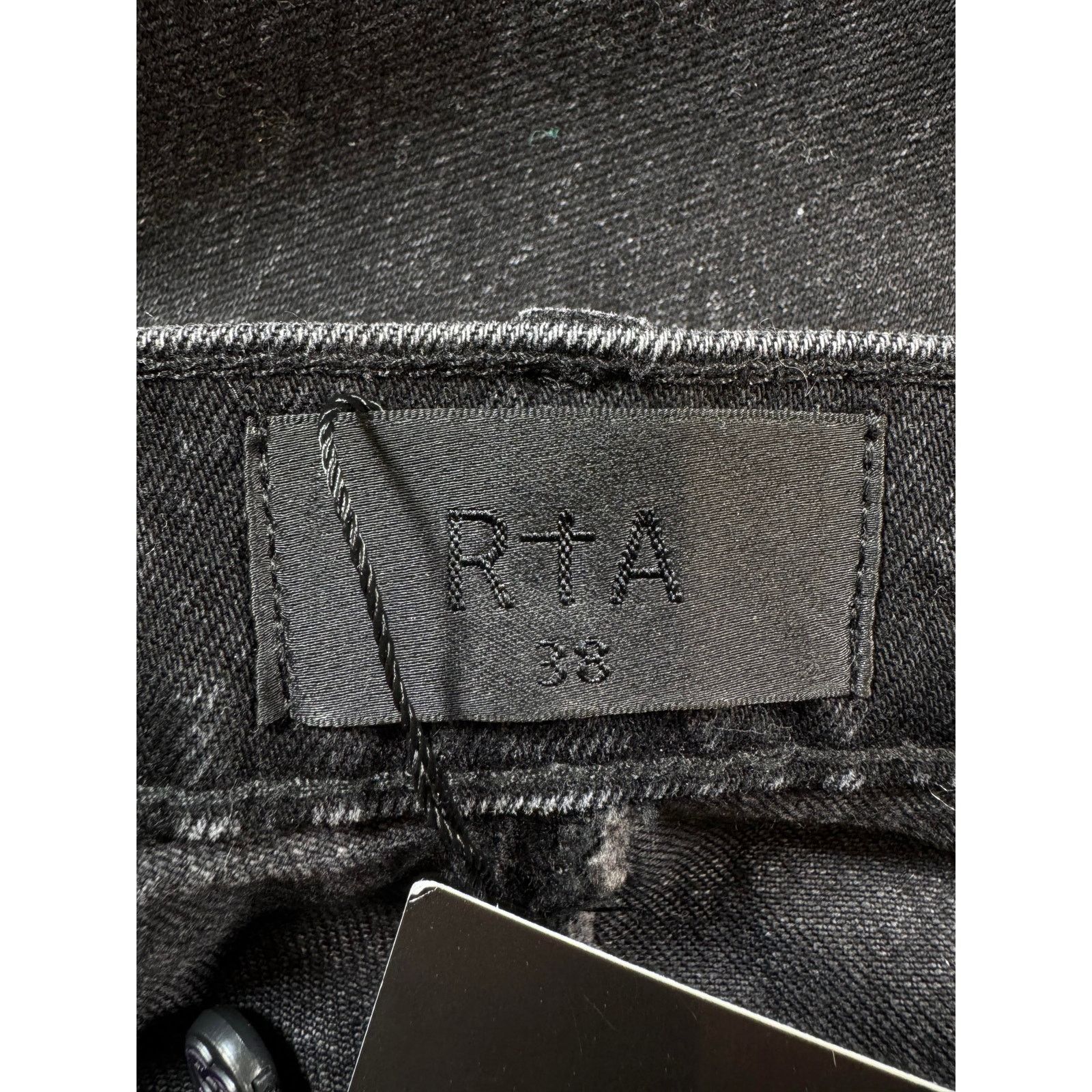 Rta RTA Splatter Black Wash Jeans Size US 38 / EU 54 - 6 Thumbnail