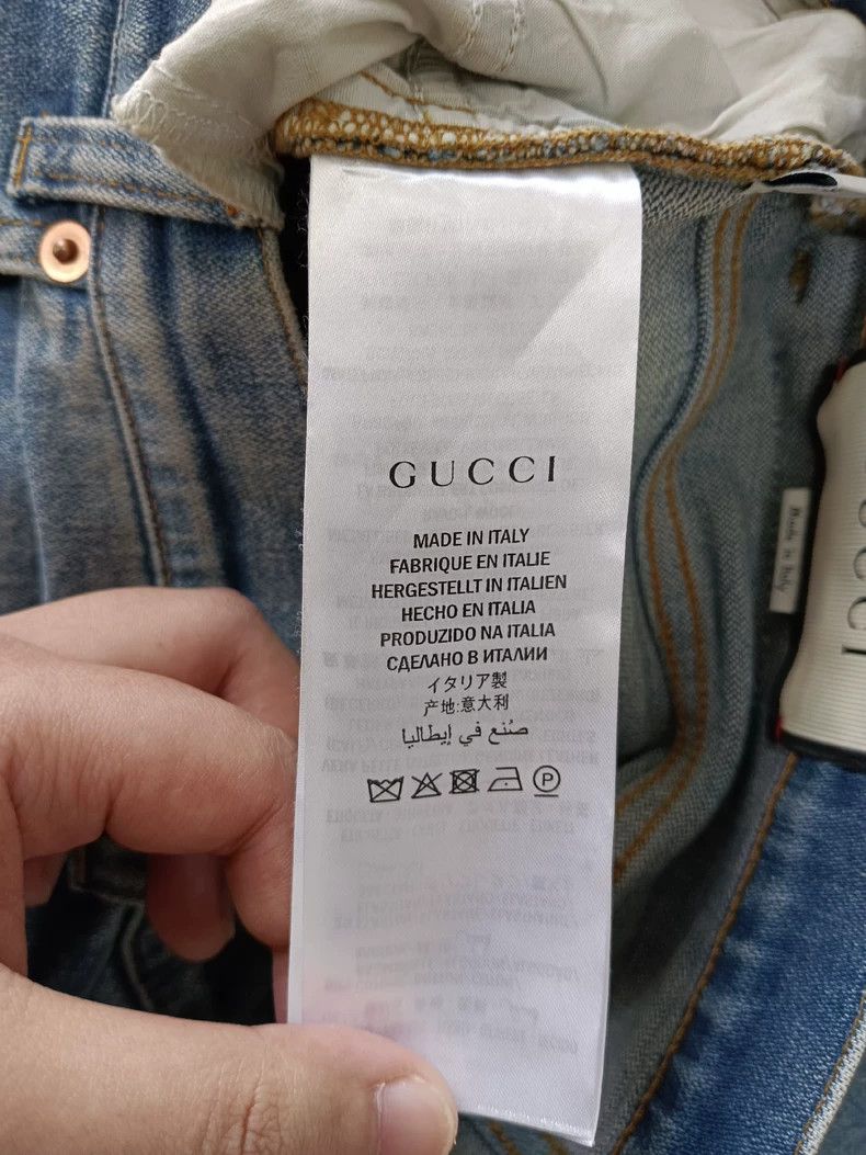 Gucci Gucci Strawberry embroidered denim trousers 2504-Nextarrow Size US 28 / EU 44 - 5 Thumbnail
