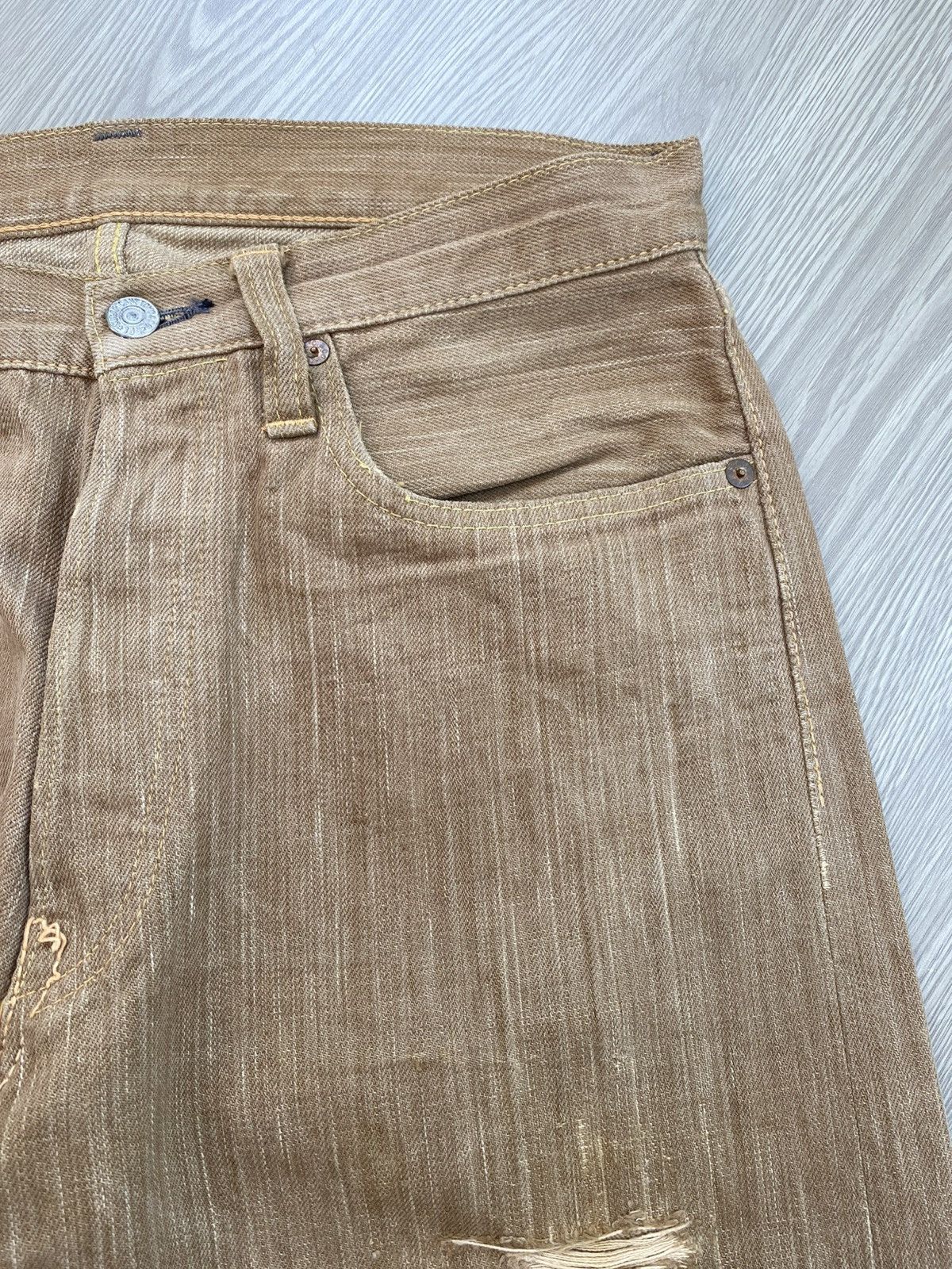 Sugar Cane Vintage Sugar Cane Okinawa Selvedge Distressed Jeans Size US 30 / EU 46 - 7 Thumbnail