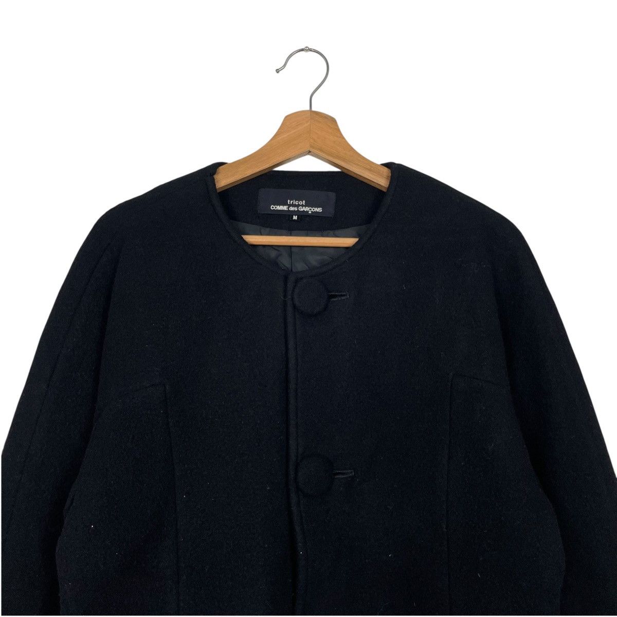Tricot Comme des Garcons Vintage AD1991 Tricot Comme Des Garcons Crop Jacket Size M / US 6-8 / IT 42-44 - 2 Thumbnail