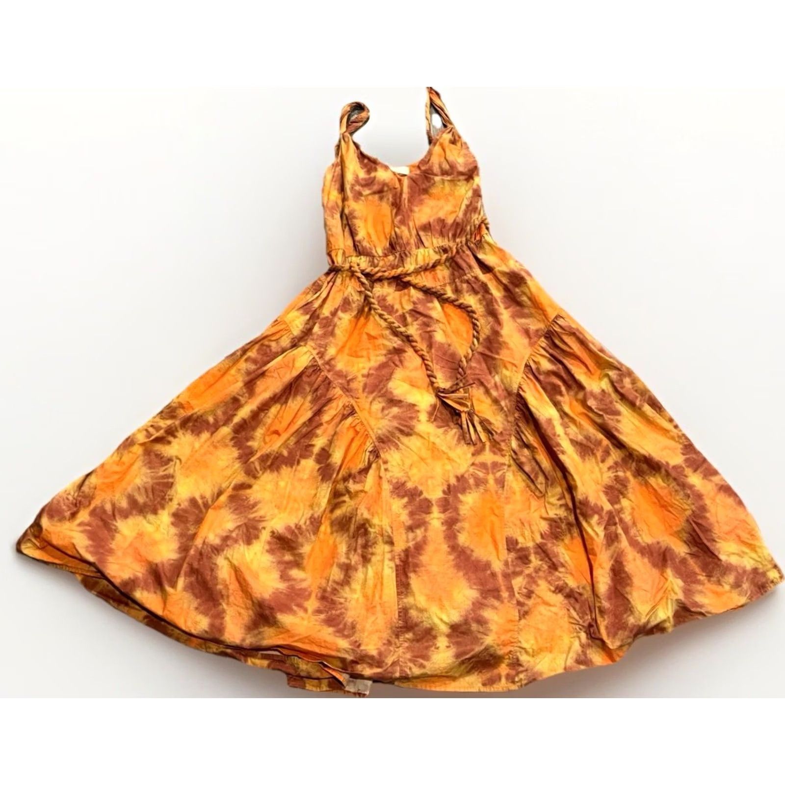 Ulla Johnson Ulla Johnson Valentina tie-dye Midi Dress SIZE 6 Women Multicolor A-Line Fit & Flare Midi Party/Cocktail Casual Womens Size M / US 6-8 / IT 42-44 - 4 Thumbnail