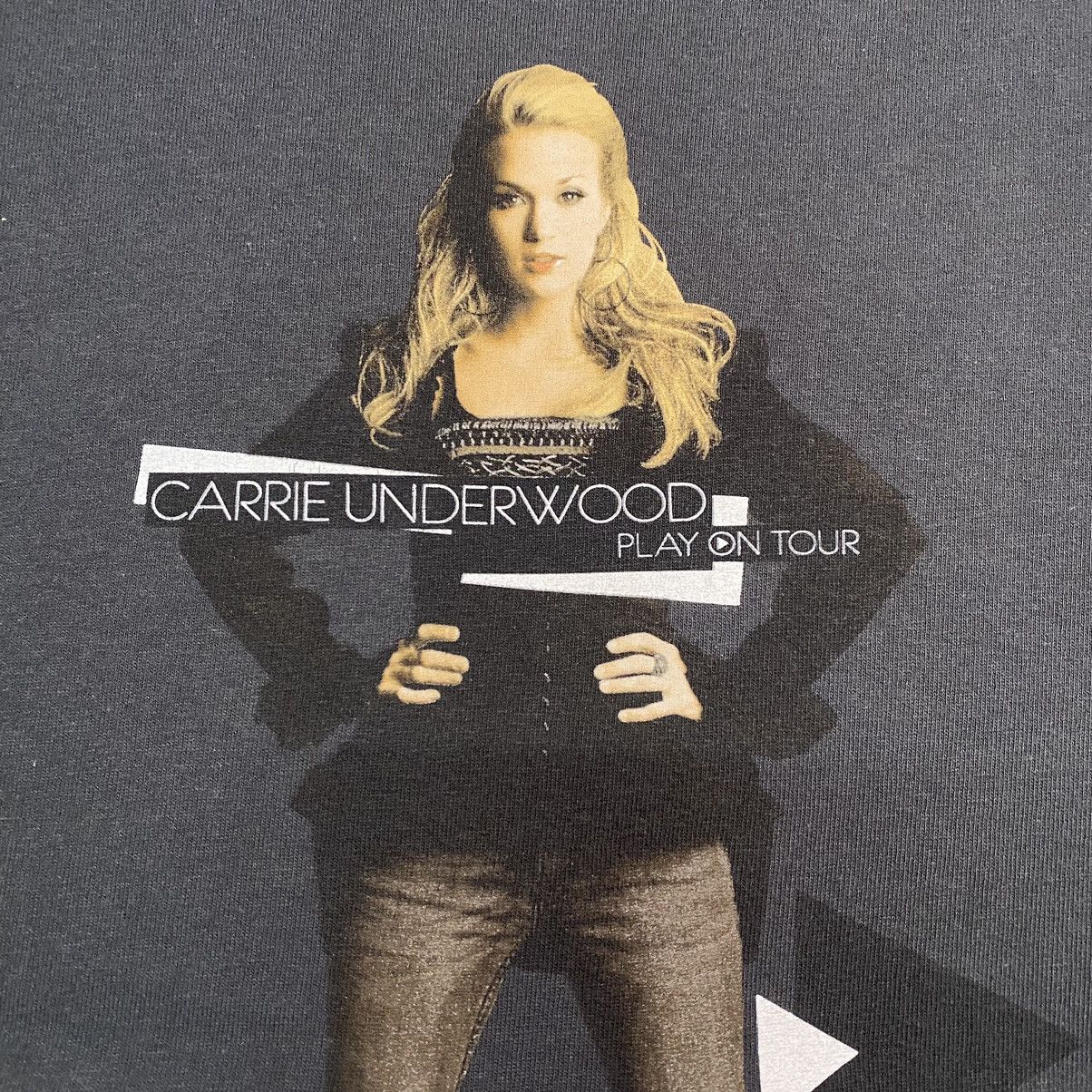 Band Tees × Vintage Vintage y2k Carrie Underwood Play On Tour T Shirt Size US XL / EU 56 / 4 - 8 Thumbnail
