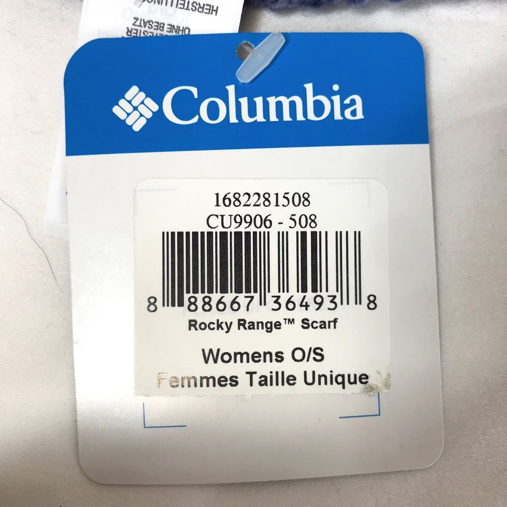 Vintage Columbia Rocky Range Womens Knit Scarf - Blue Gray Neck Warmer Size ONE SIZE - 5 Thumbnail