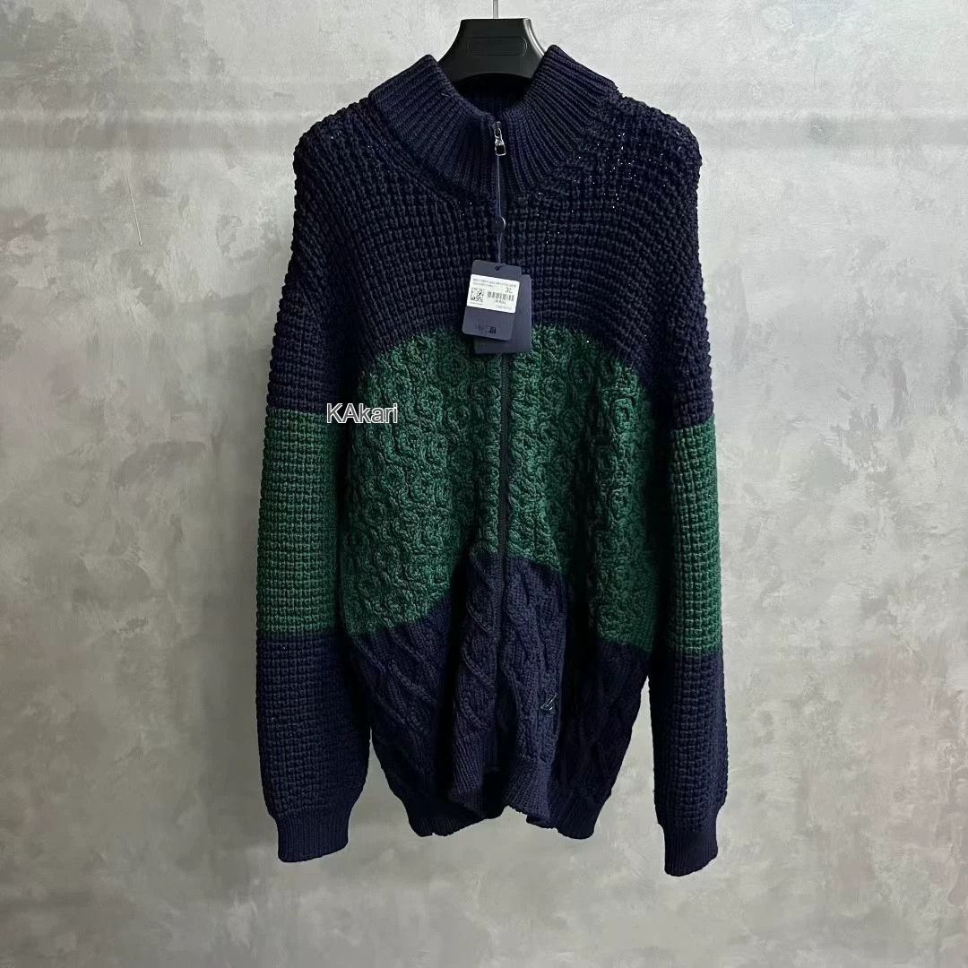Louis Vuitton Louis Vuitton Colorblock Stand Collar Sweater Size US XXL / EU 58 / 5 - 1 Thumbnail