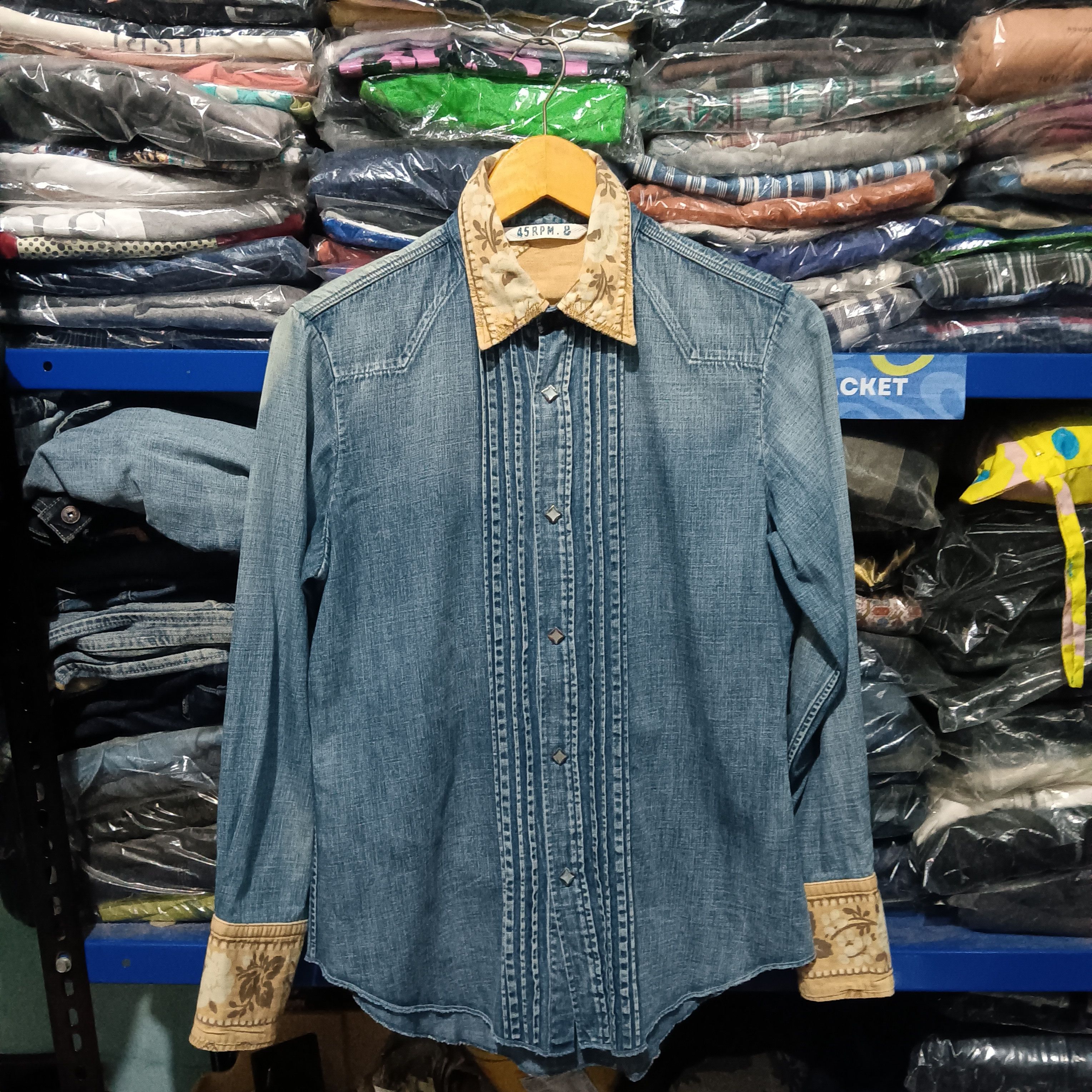 45rpm × Japanese Brand 45rpm denim shirt button up Size US M / EU 48-50 / 2 - 1 Thumbnail