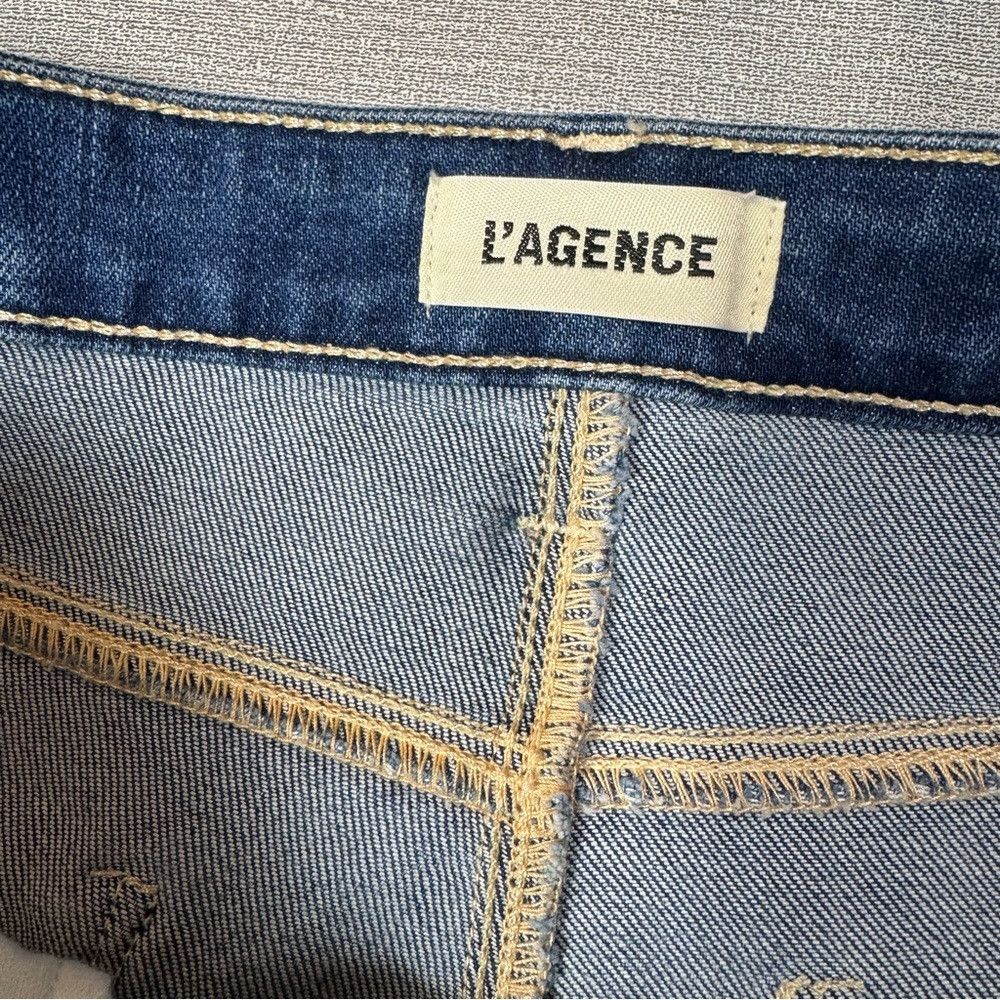 L'AGENCE NWT New $285 L'AGENCE Mira Crop Bootcut Jeans In Hampton Si Size 30" / US 8 / IT 44 - 5 Thumbnail