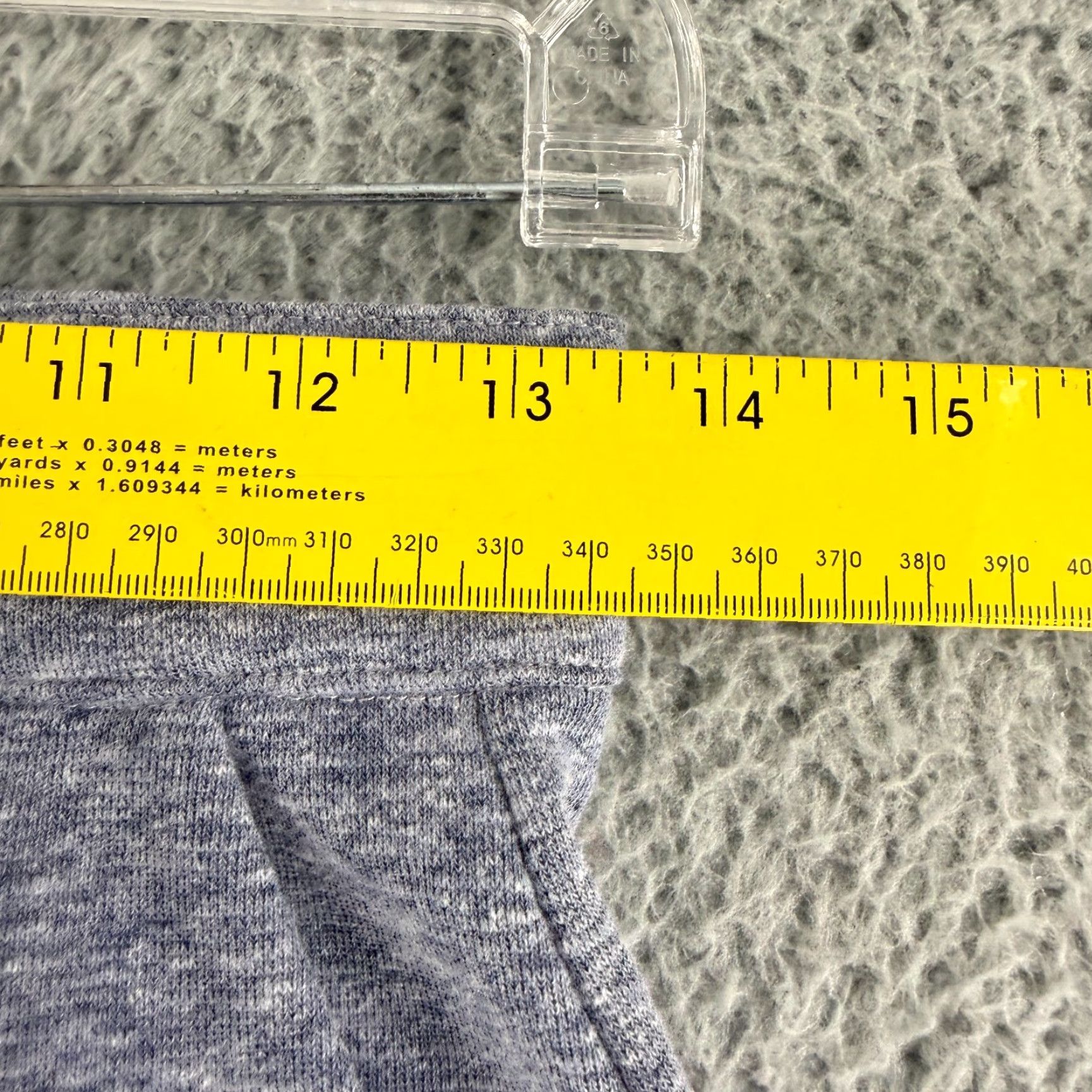 Vintage My Mum Made It Wide-Leg Pants Womens Size 3 Gray Stretch Casual Knit High Rise Pants Size 26" / US 2 / IT 38 - 6 Thumbnail