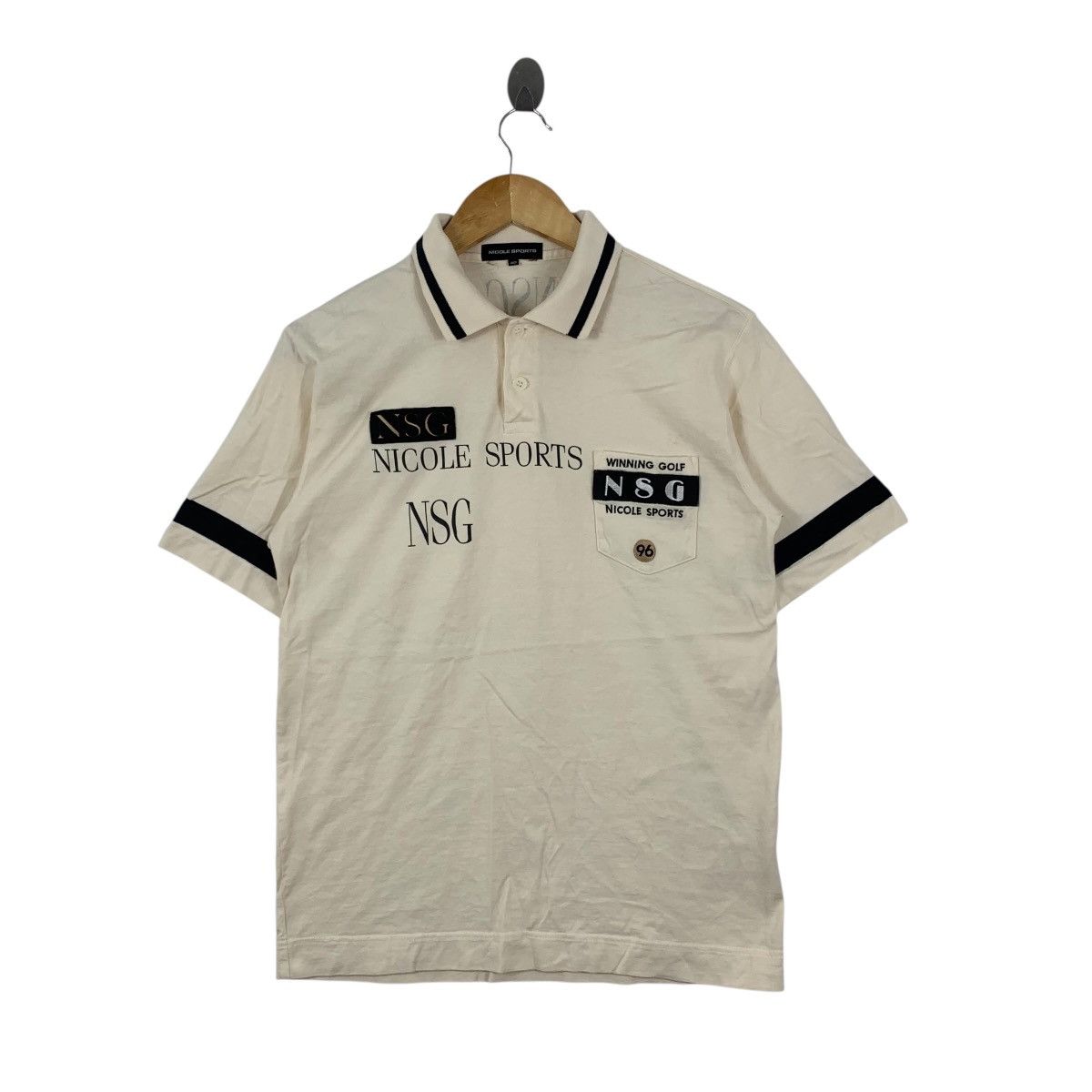 Japanese Brand NSG NICOLE SPORTS Golf Embroidered Japan Polo Collar Tshirt Size US S / EU 44-46 / 1 - 1 Thumbnail