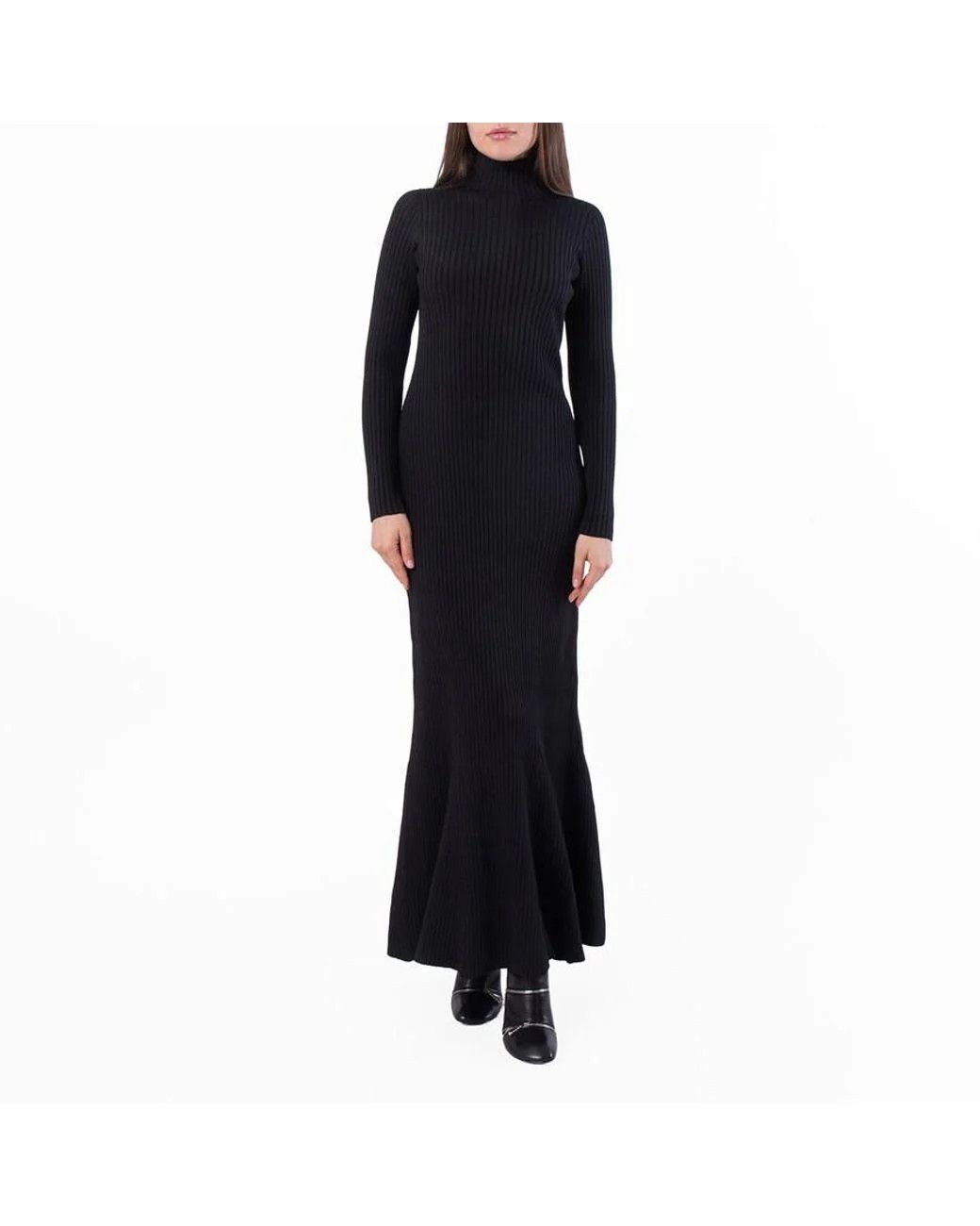 Balenciaga o1in1g0326 Maxi Dress in Black Size M / US 6-8 / IT 42-44 - 1 Thumbnail