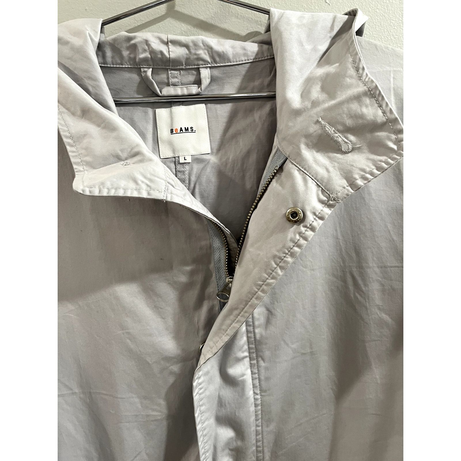Beams Plus Beams — Hooded Mod Coat in Light Grey — Large Size US L / EU 52-54 / 3 - 8 Thumbnail