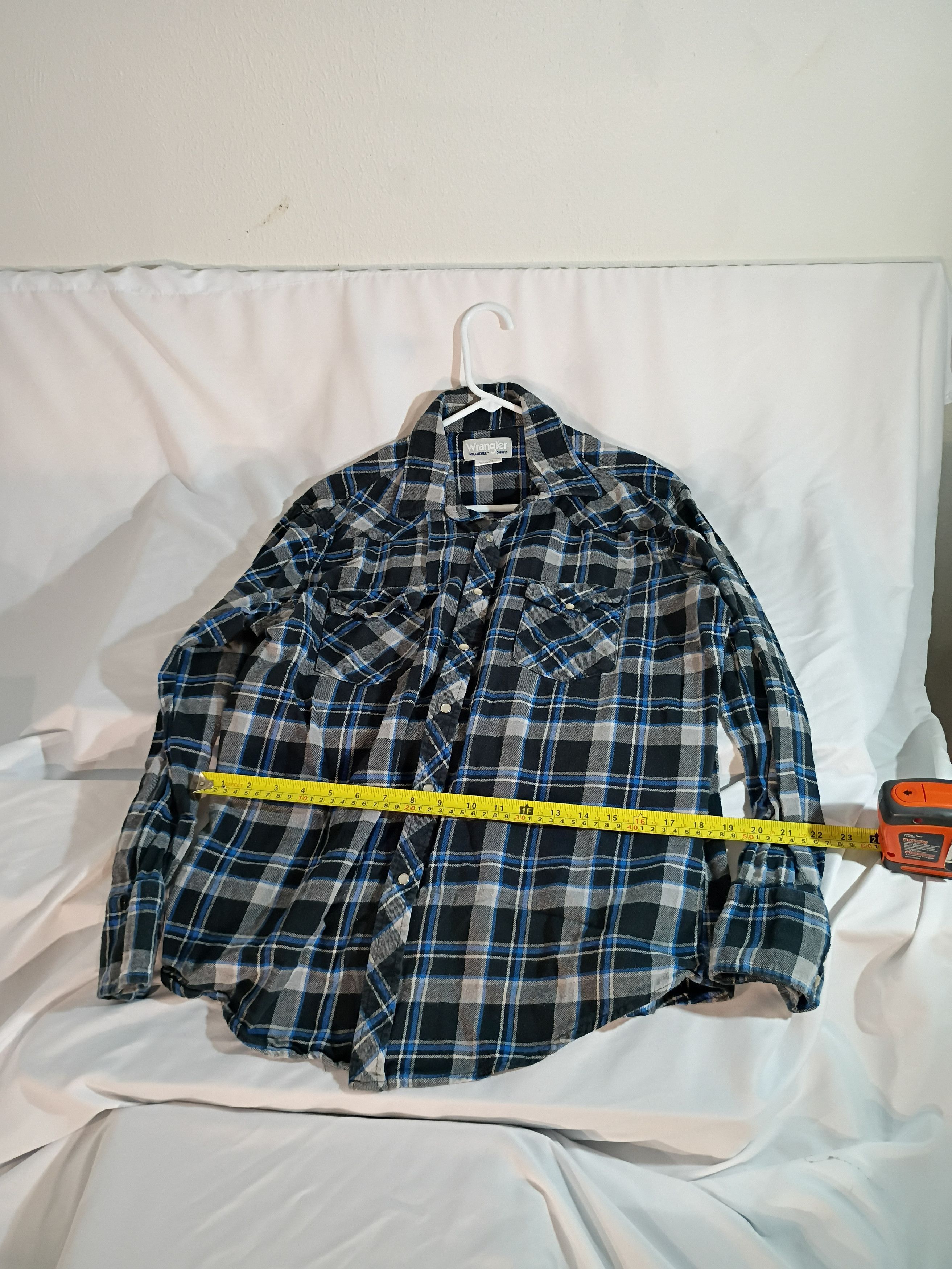 Wrangler Men's Wrangler Wrancher Flannel Plaid Size US L / EU 52-54 / 3 - 3 Thumbnail