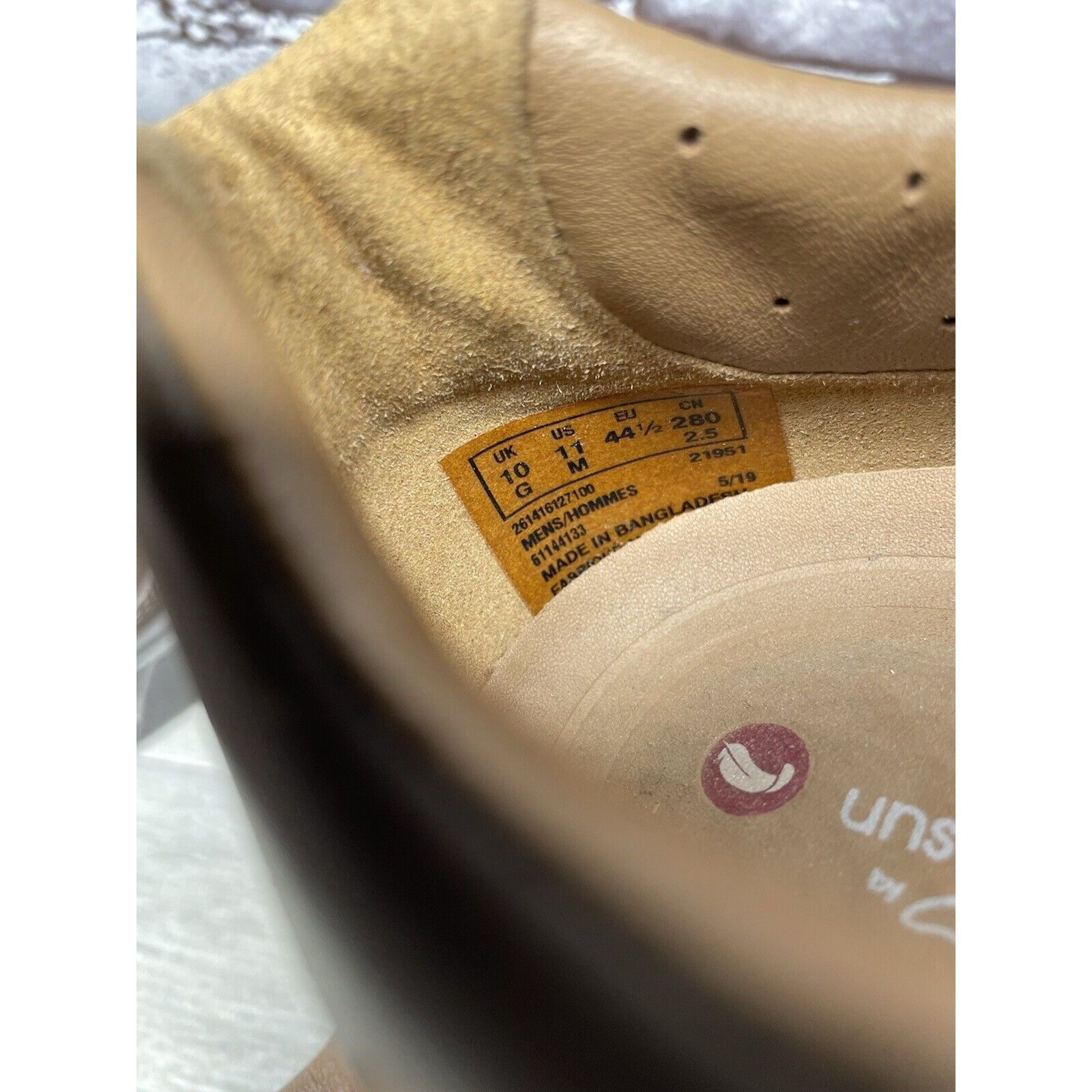 Clarks Clarks Unstructured Brown Leather Lace Up Casual Sneakers Sh Size US 11 / EU 44 - 11 Thumbnail