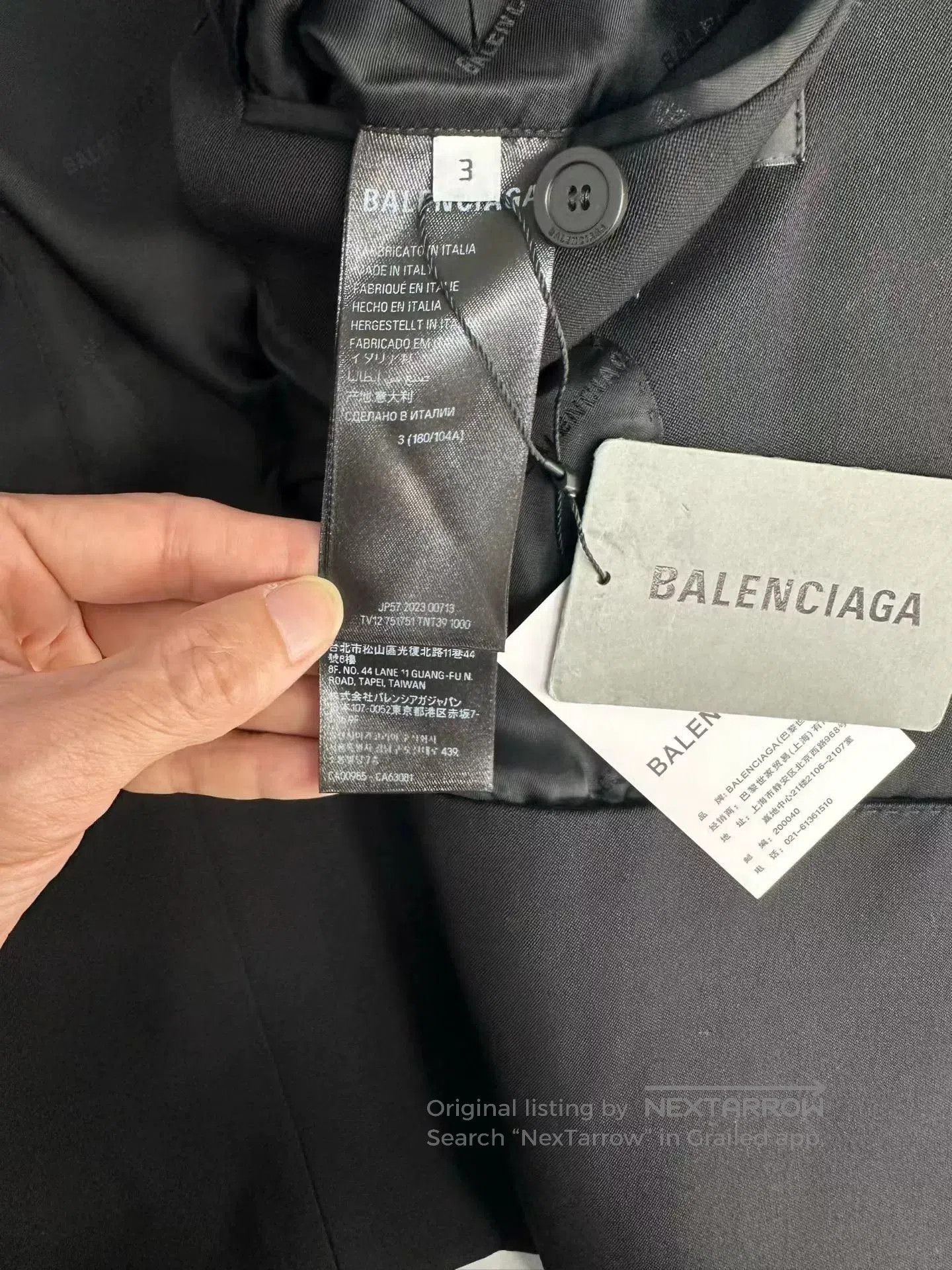 Balenciaga balenciaga black double-breasted suit jacket. Size US M / EU 48-50 / 2 - 4 Thumbnail