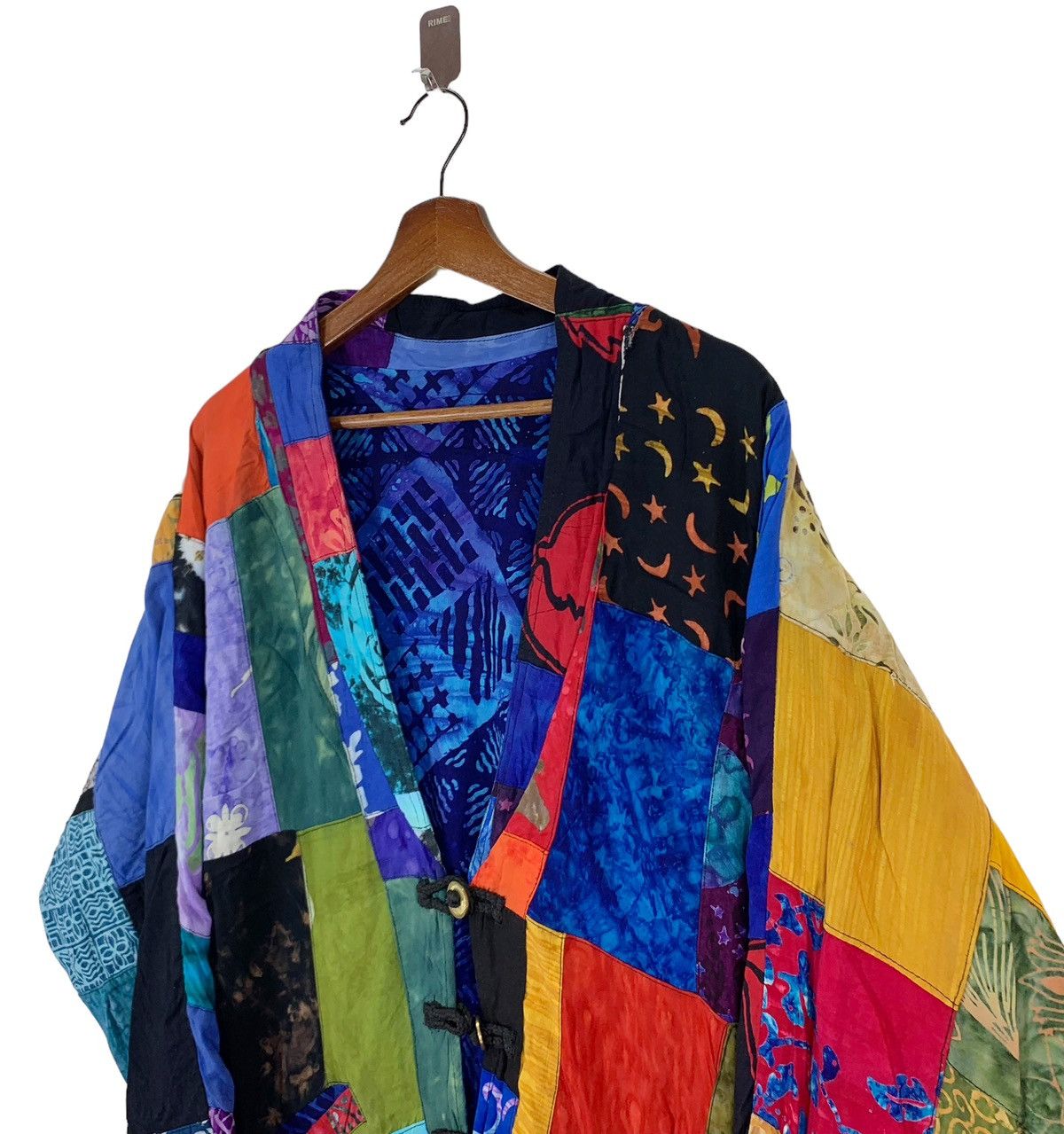 Handmade × Vintage VINTAGE 100% RAYON PATCHWORK JACKET Size US M / EU 48-50 / 2 - 3 Thumbnail