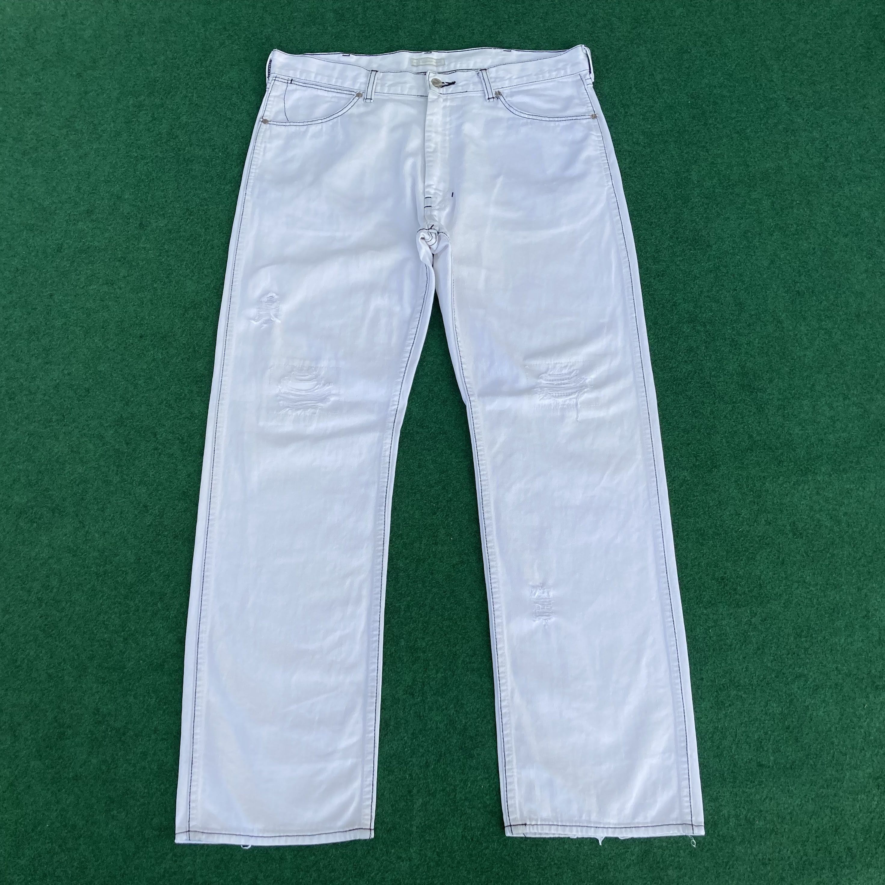 トップス 02ss Number (N)ine Distressed Loose Top Number (N)ine Distressed Logo Tee – SS05 – SaolMortem