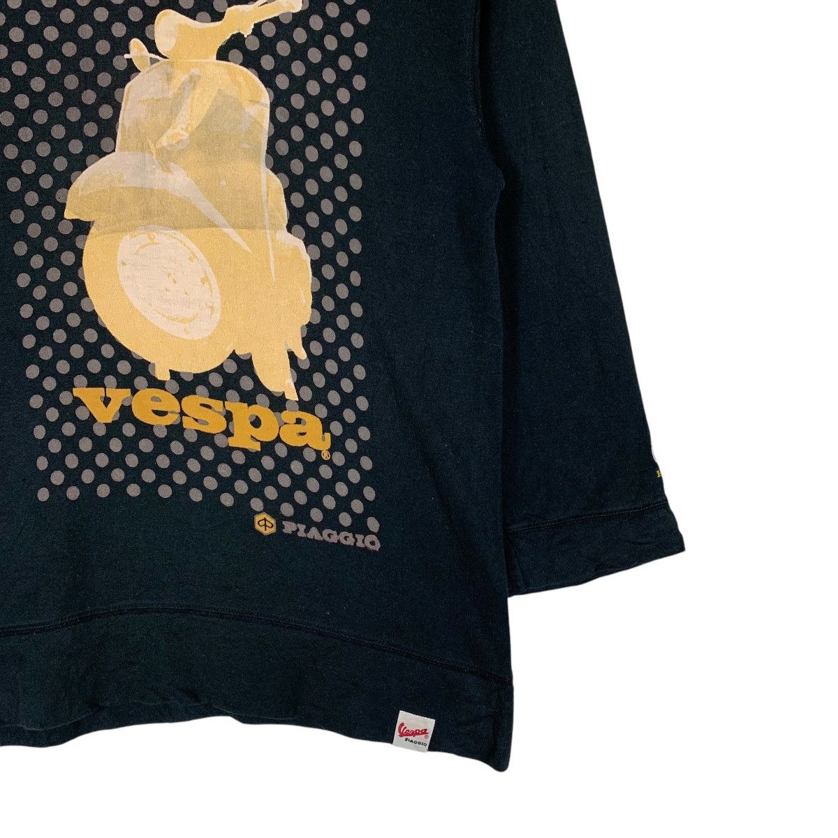 Japanese Brand VESPA PIAGGIO Graphics Printed Big Logo 3Q Sweater #1516-C68 Size S / US 4 / IT 40 - 4 Thumbnail