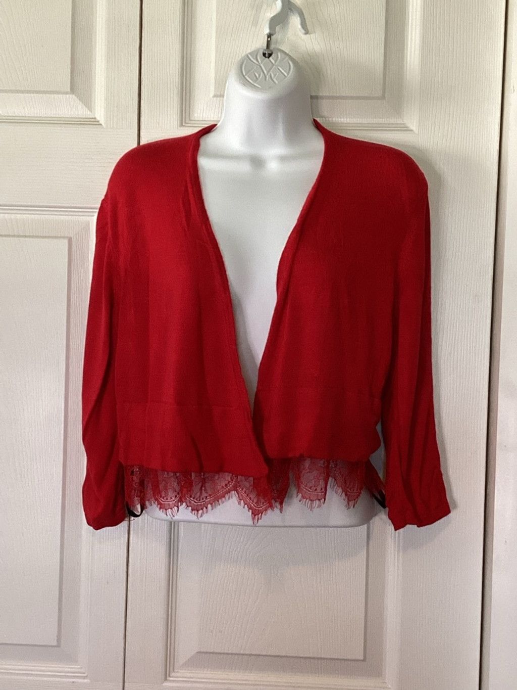 Tommy Hilfiger Tommy Hilfiger Red Cardigan Size M / US 6-8 / IT 42-44 - 1 Thumbnail