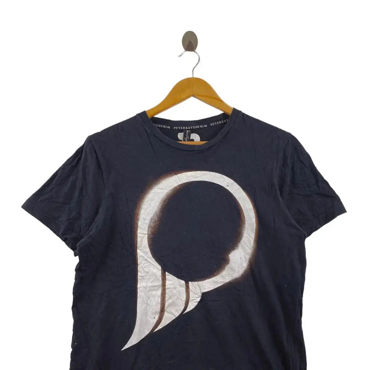 Vintage PETER SAYS DENIM Natural Dye Stock Logo Tee Shirt Top Size US S / EU 44-46 / 1 - 3 Thumbnail