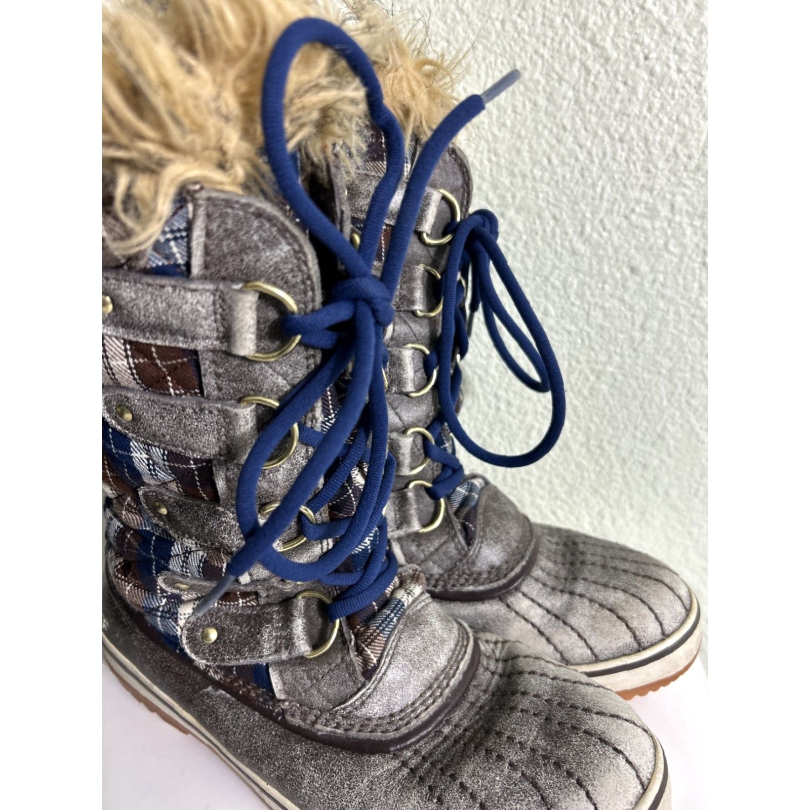 SOREL Sorel Tofino Boot Women Brown Gray Blue Waterproof Insulated Winter Sz 7 Size US 7 / IT 37 - 3 Thumbnail