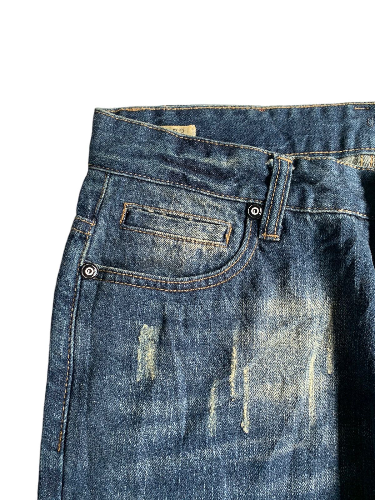 G-Star × Jean G-STAR RAW 3301 RARE DESIGN DISTRESSED DENIM Size US 33 - 15 Thumbnail