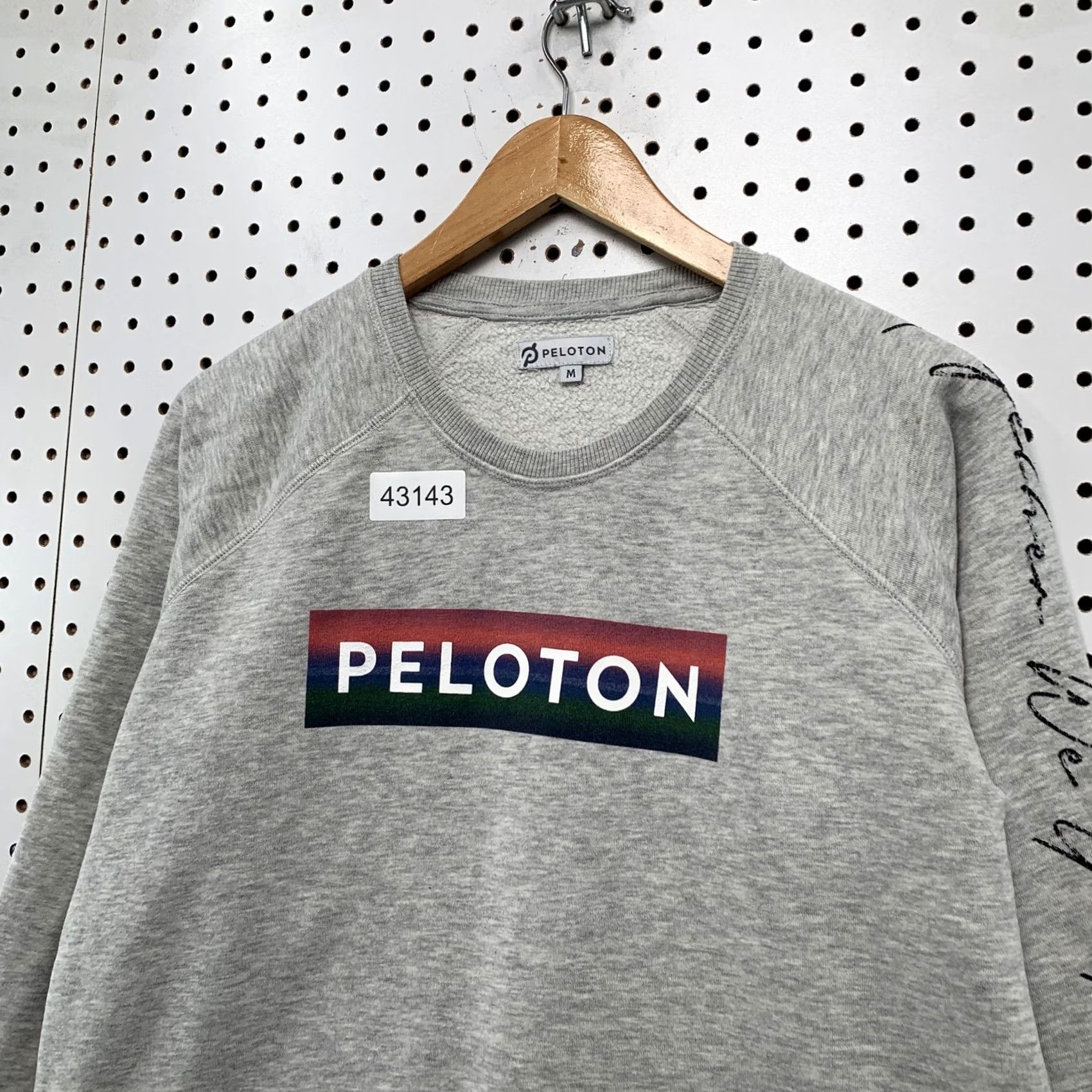 Vintage Peloton Crewneck Sweatshirt Mens Medium Fleece Gray Long Sleeve Pullover Size US M / EU 48-50 / 2 - 2 Thumbnail