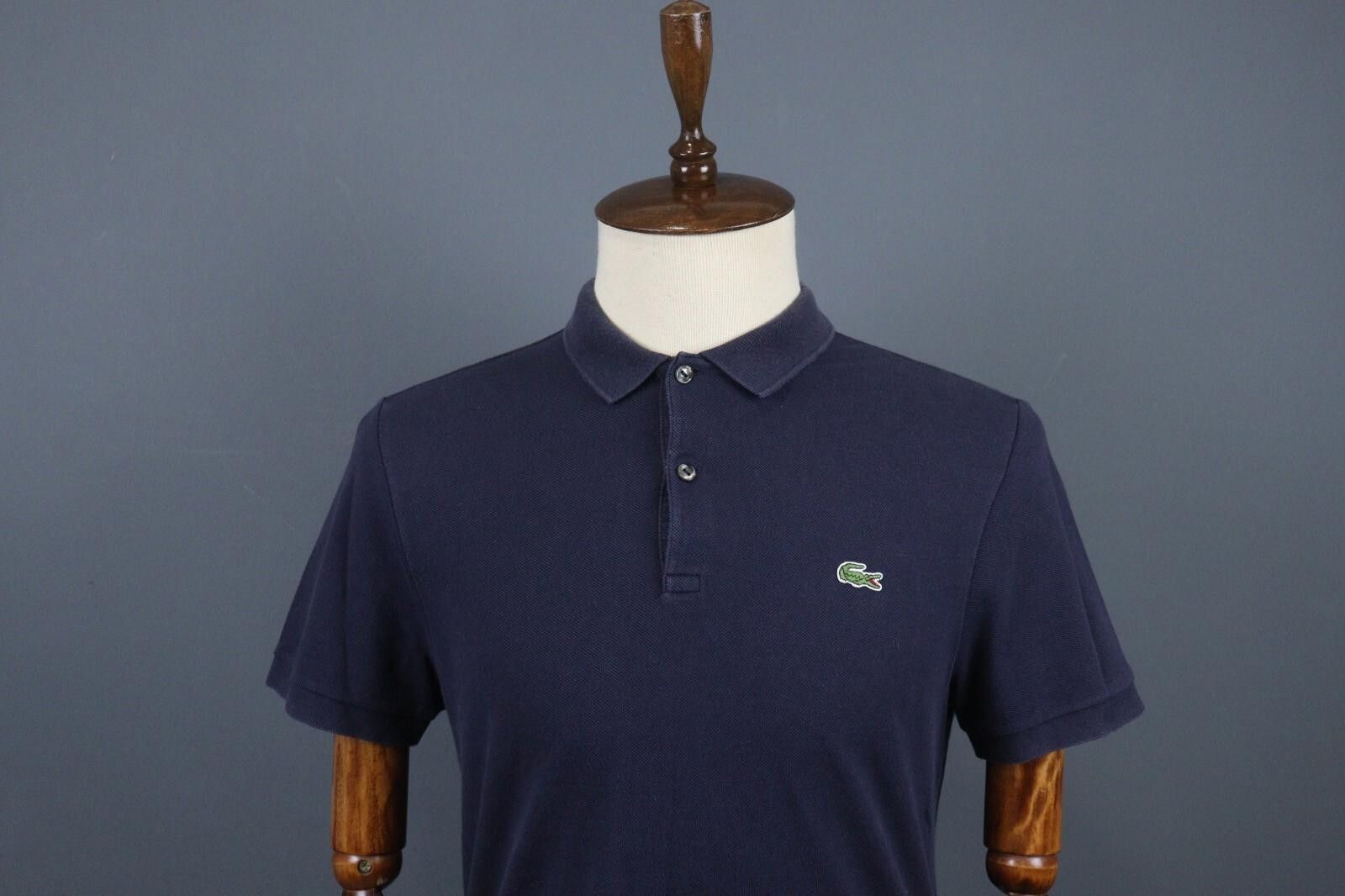 Lacoste Lacoste Blue Vintage Short Sleeve Polo Shirt Size 5 Size US M / EU 48-50 / 2 - 2 Thumbnail