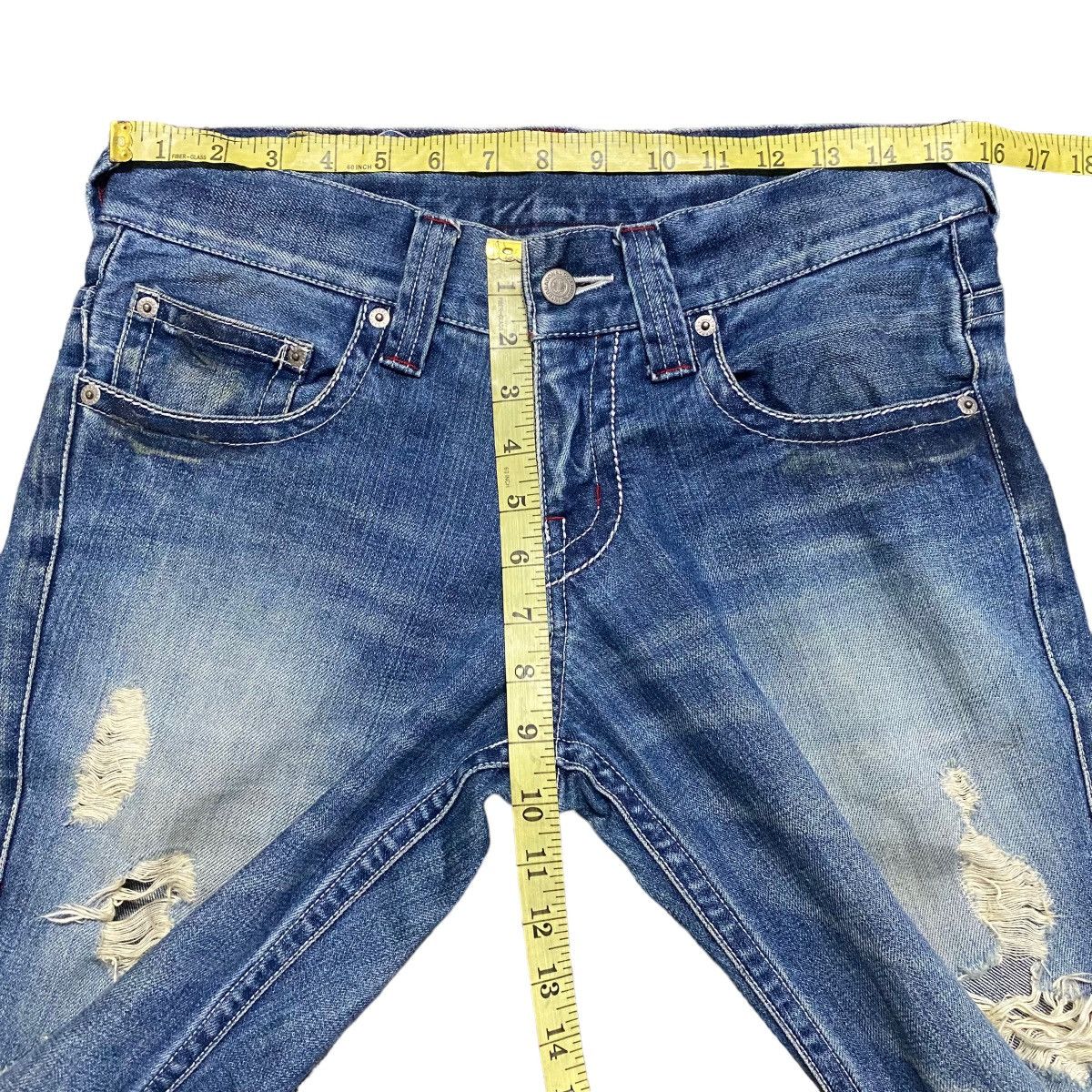 Tornado Mart Tornado Mart Distressed Denim Flare Jeans Size US 30 / EU 46 - 17 Thumbnail