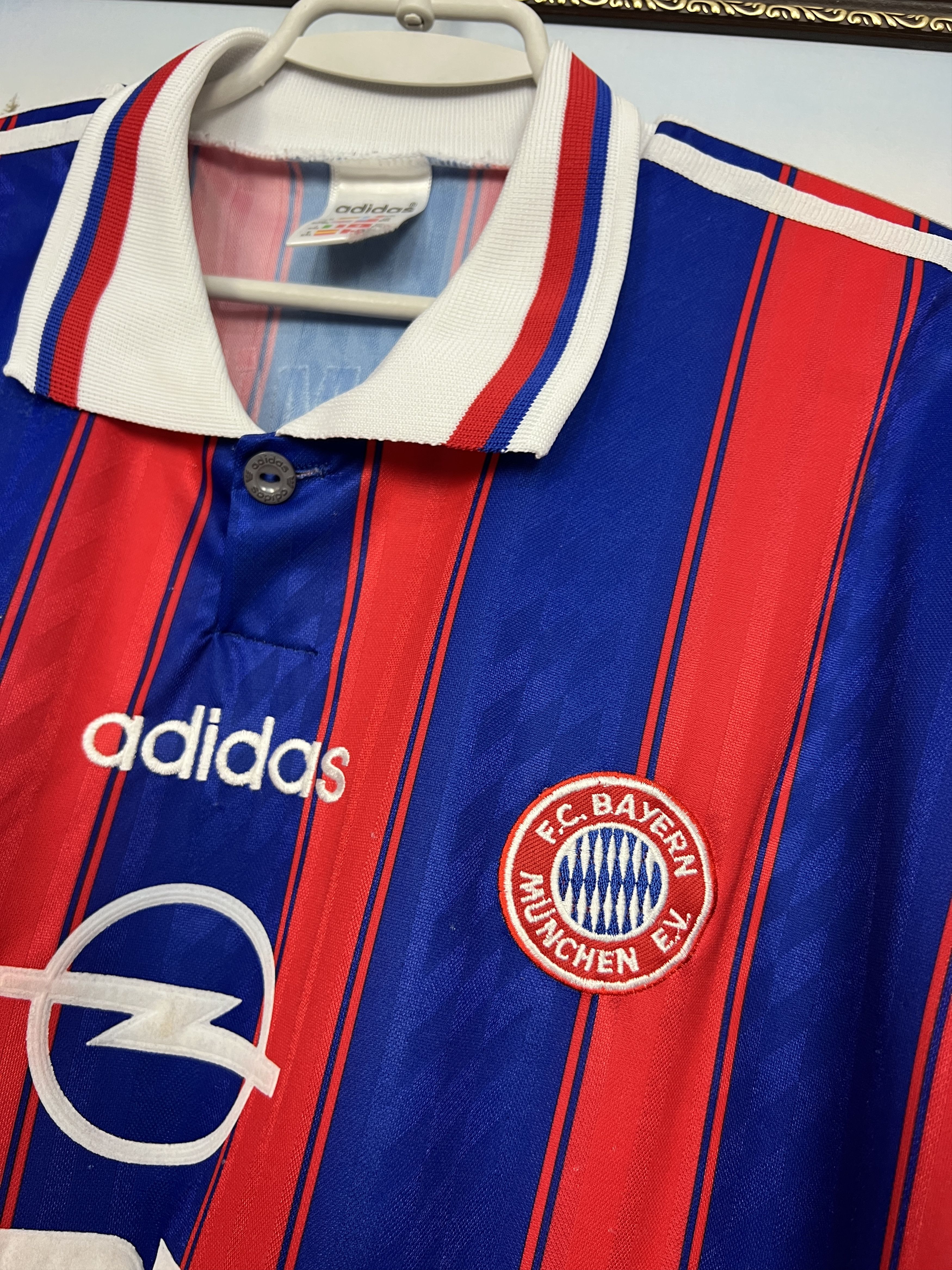 Adidas Bayern Munich Home football shirt 1995 Soccer Jersey Trikot Size US XXL / EU 58 / 5 - 4 Thumbnail