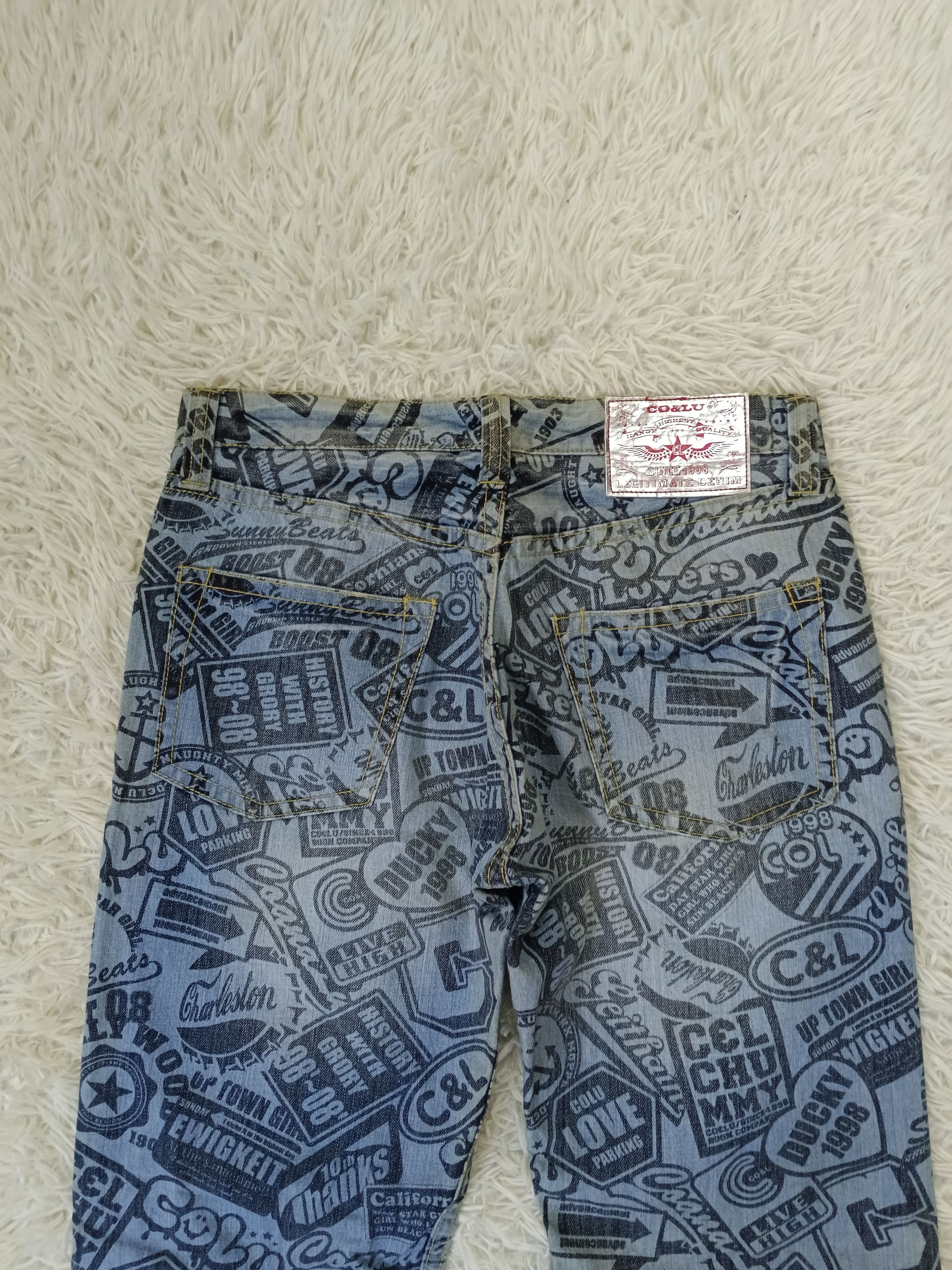 Japanese Brand INSANE 90s CO&LU FULLPRINT Size US 33 - 4 Thumbnail