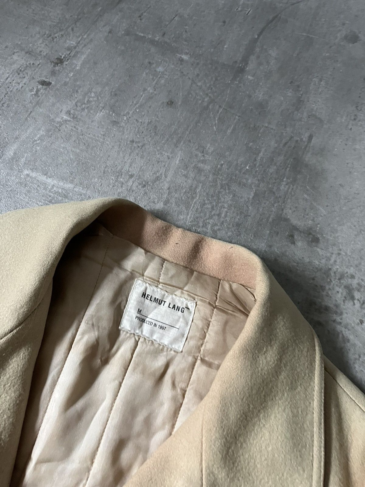 Helmut Lang Vintage Helmut Lang 1997 wool beige coat archival Size US L / EU 52-54 / 3 - 7 Thumbnail