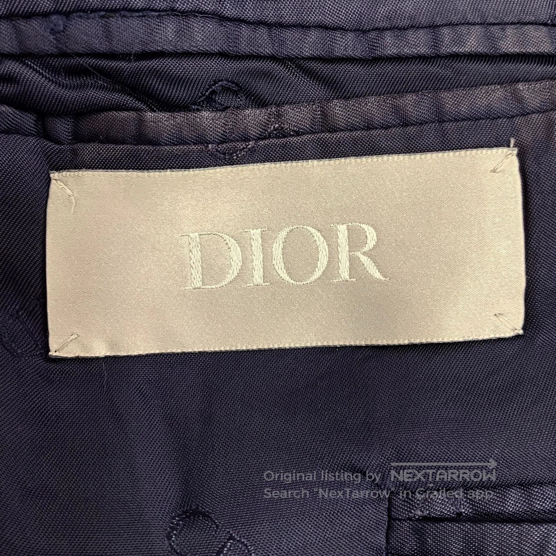 Dior dior navy wool long sleeve blazer. Size US L / EU 52-54 / 3 - 5 Thumbnail