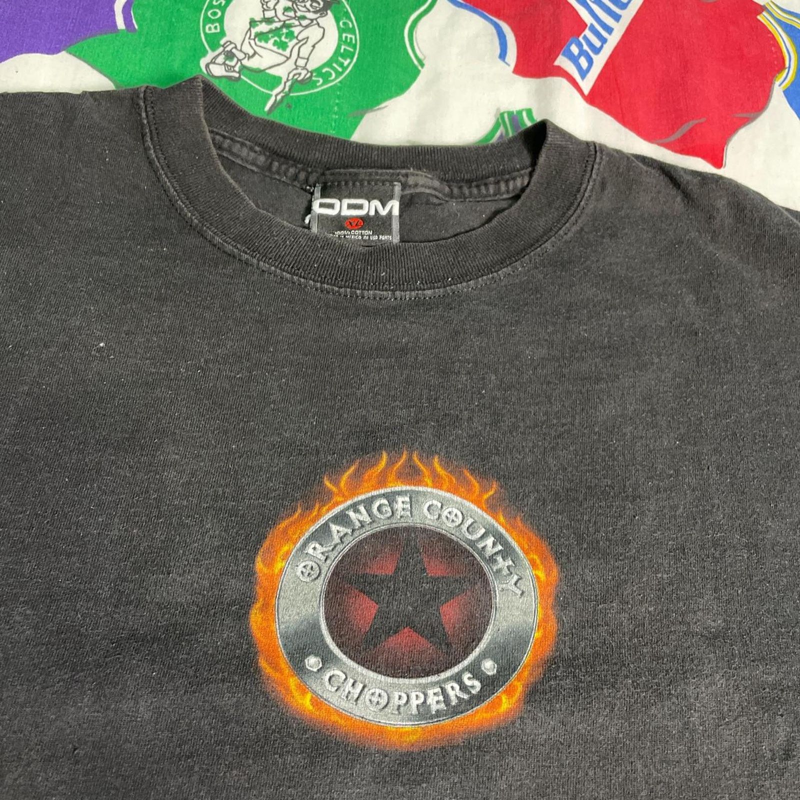 Harley Davidson × Vintage Y2K 2003 ODM Orange County Choppers Biker Rally Chrome Tee Size US XL / EU 56 / 4 - 3 Thumbnail