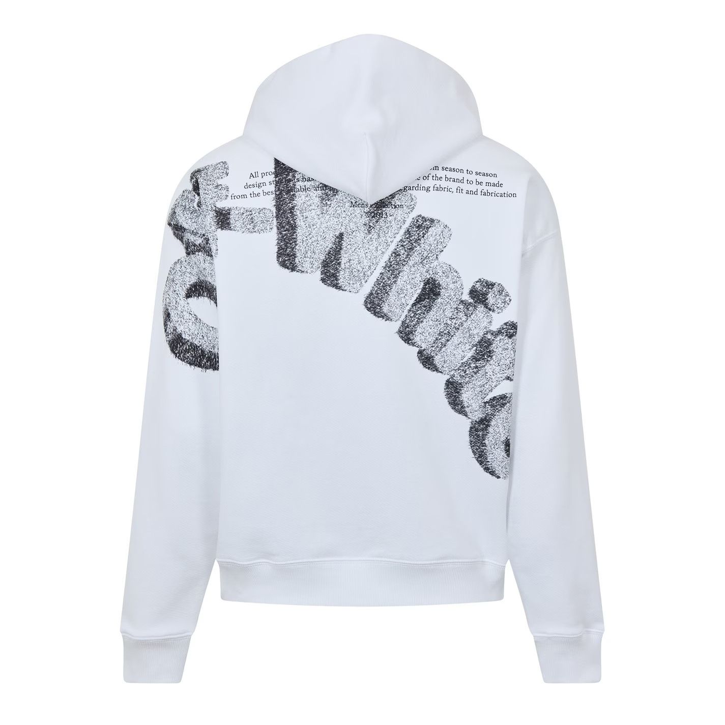 Off-White o1g2r1mq0226 Logo Skate Pull Over Hoodie In White Size US XXL / EU 58 / 5 - 2 Thumbnail