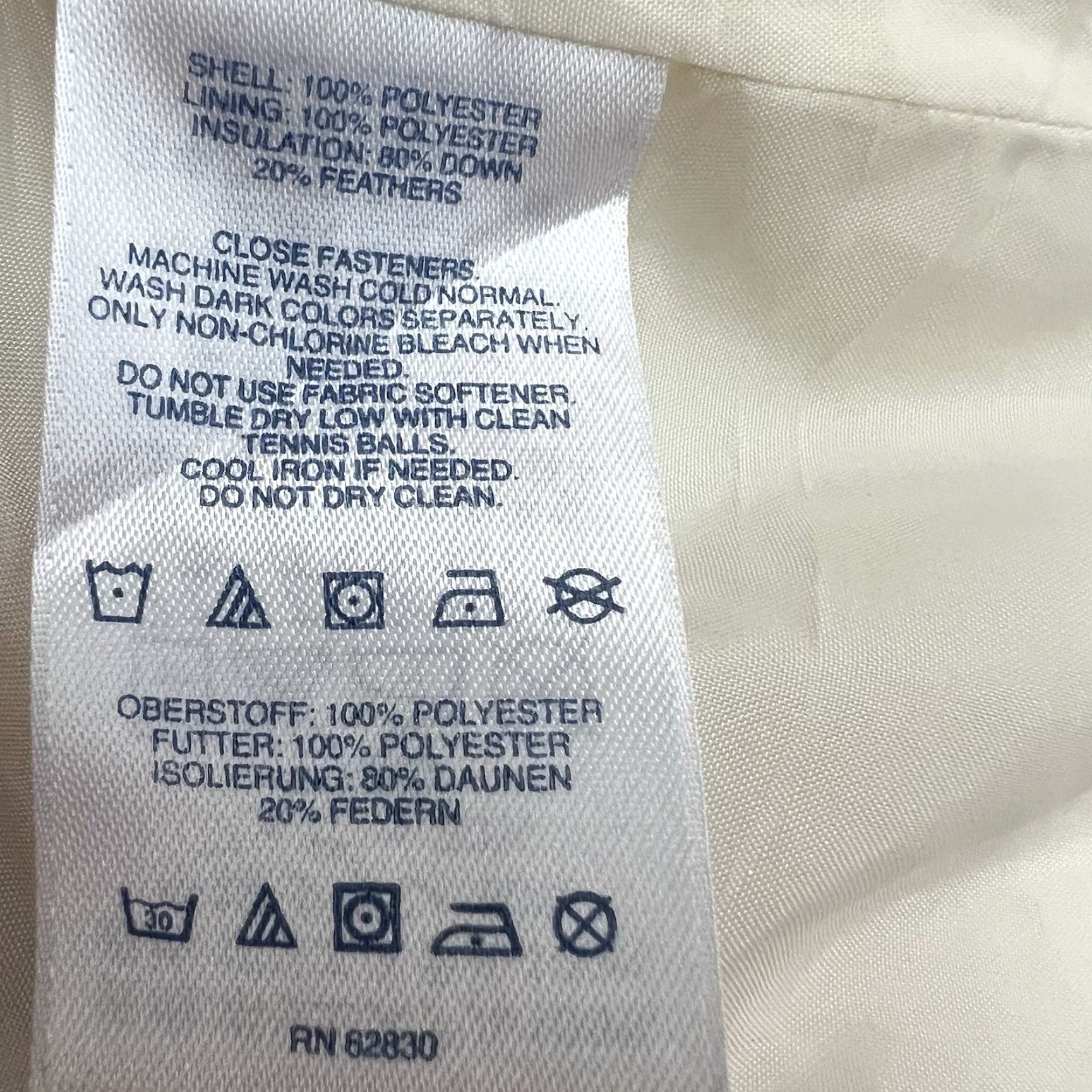 Lands' End Lands End Jacket Womens Size 14/16 Ivory Light Weight Down Size XXL / US 16-18 / IT 52-54 - 6 Thumbnail
