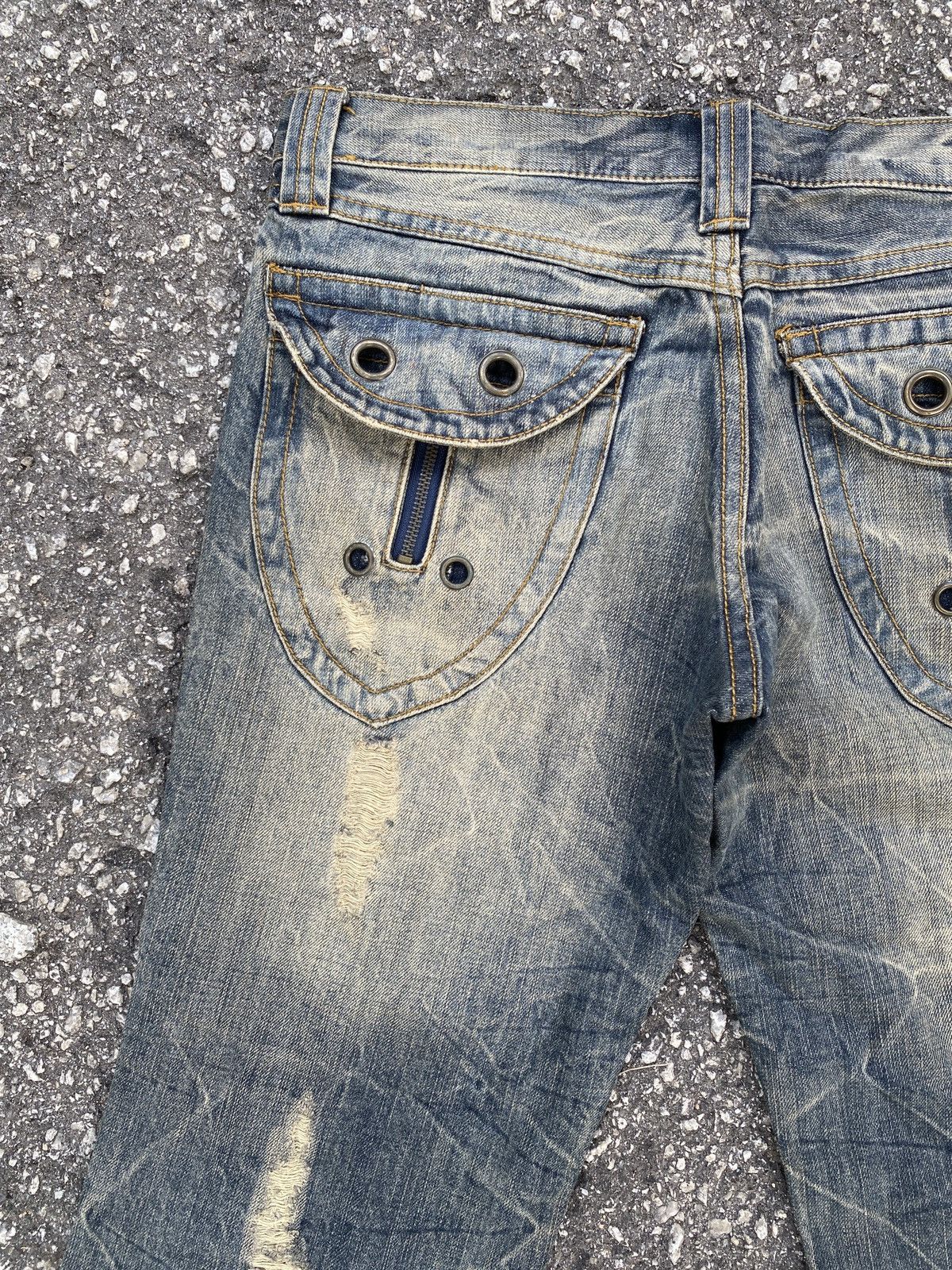 Japanese Brand Japanese Brand Semantics Design Flare Distressed Denim Size US 32 / EU 48 - 11 Thumbnail