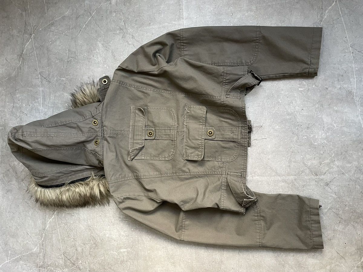 Junya Watanabe Fur hood cropped Jacket Military Style if six was nine Size US M / EU 48-50 / 2 - 10 Thumbnail