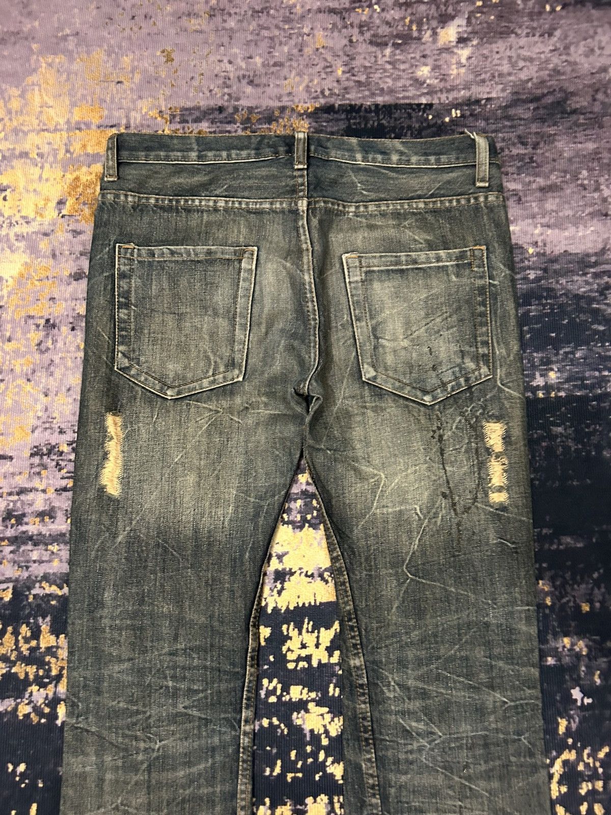 Tornado Mart Kui Mudwash Clawmark Distressed Jeans Size US 36 / EU 52 - 7 Thumbnail