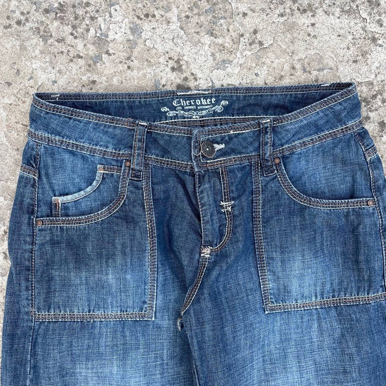 Cherokee Vintage Japanese Style Women’s Baggy Jeans Cherokee Y2K 00s Size 32" / US 10 / IT 46 - 6 Thumbnail