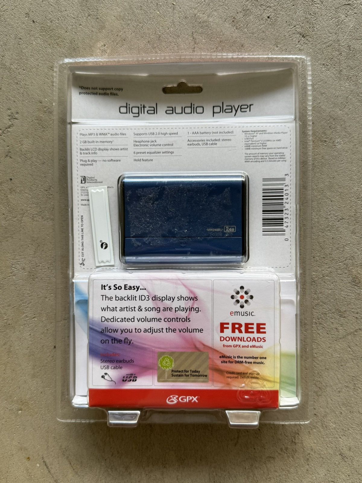 Vintage Y2K Vintage Portable MP3 Player Digital Audio Player Sealed Size ONE SIZE - 2 Thumbnail