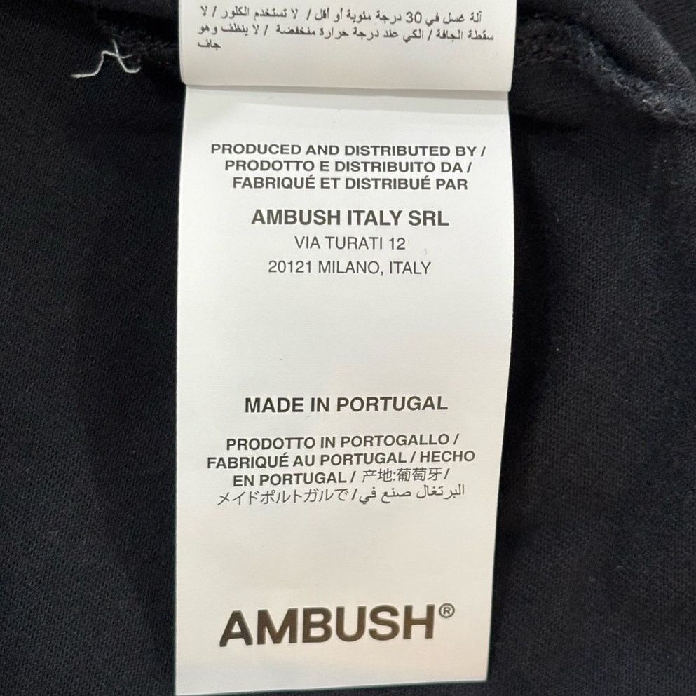 Other AMBUSH Emblem Basic T-Shirt Cotton Black XS Size US XS / EU 42 / 0 - 6 Thumbnail