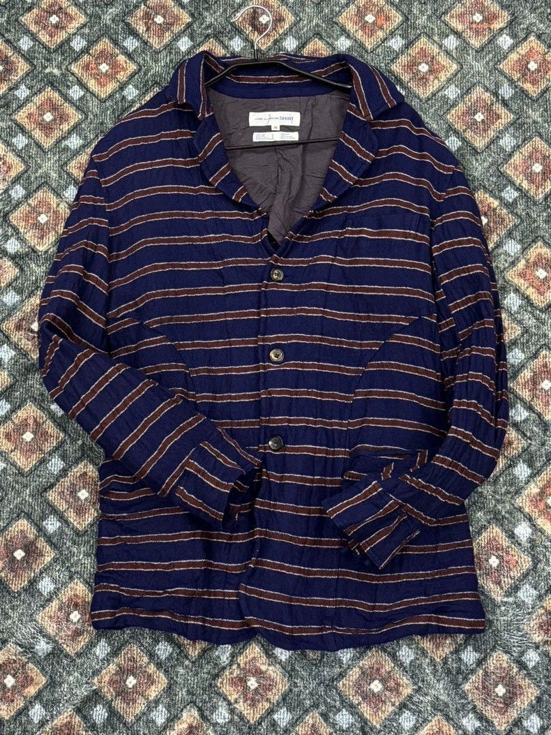 Comme des Garcons Comme des Garçons Striped Shirt Jacket 2505-Nextarrow Size US M / EU 48-50 / 2 - 1 Thumbnail
