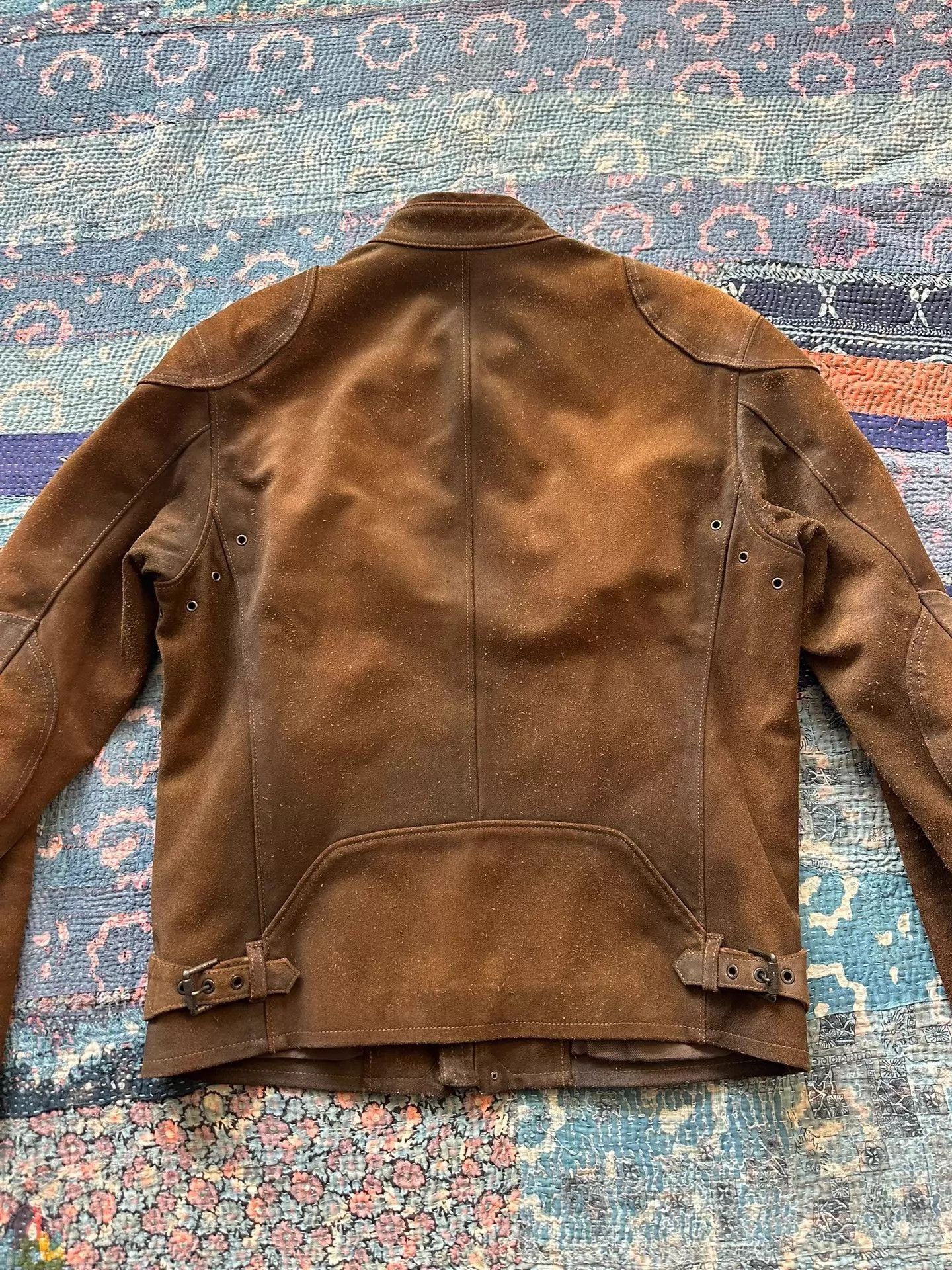 Polo Ralph Lauren Brown Suede Moto Jacket Size M Size US XXS / EU 40 - 2 Thumbnail