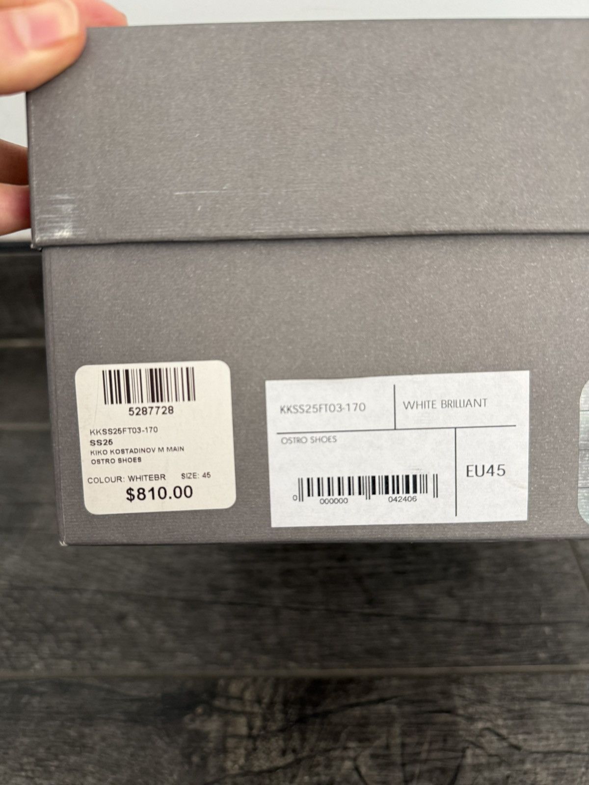 Kiko Kostadinov [NEW] Kiko Kostadinov SS25 Ostro Shoe White Brilliant Size US 12 / EU 45 - 14 Thumbnail