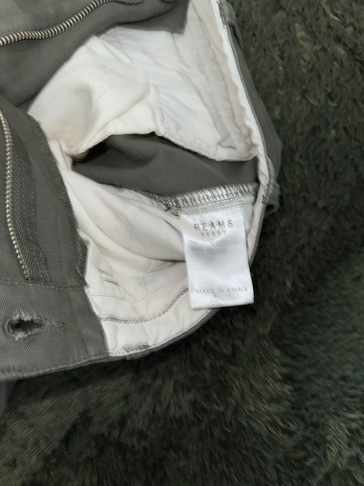 Beams Japan [S] BEAMS HEART JAPAN cotton blended chino pants olive Size US 29 - 4 Thumbnail