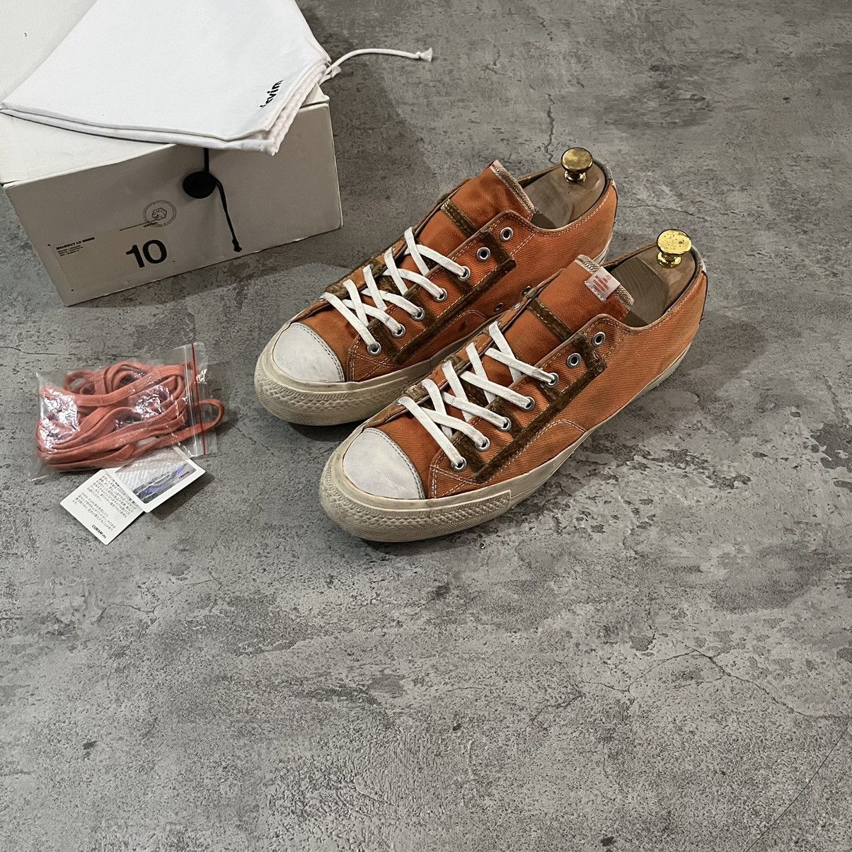 image of Visvim Skagway Lo Denim - Orange Shoes, Men's (Size 10)