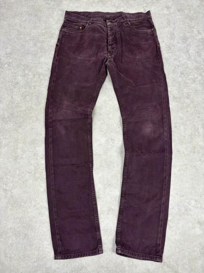 Maison Margiela AW2010 Maison Margiela Dark Purple Slim Plum Jeans Size US 31 - 1 Thumbnail