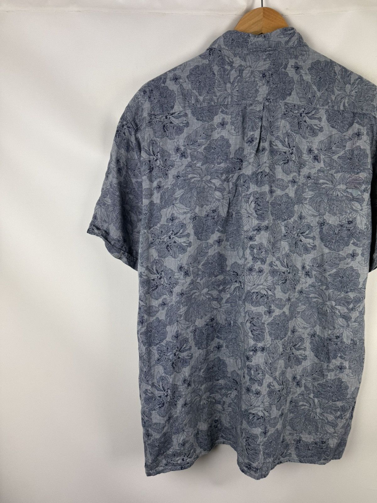Barbour Barbour Lyocell Linen Overprinted Button Up Hawaiian Shirt Size US XL / EU 56 / 4 - 16 Thumbnail
