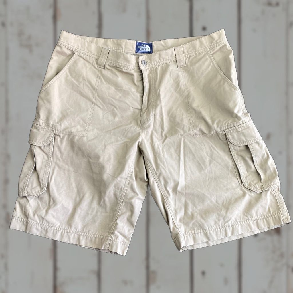 The North Face Vintage The North Face Cargo Shorts y2k Baggy Relaxed Ripstop Skater 40 Beige Size US 40 / EU 56 - 1 Thumbnail